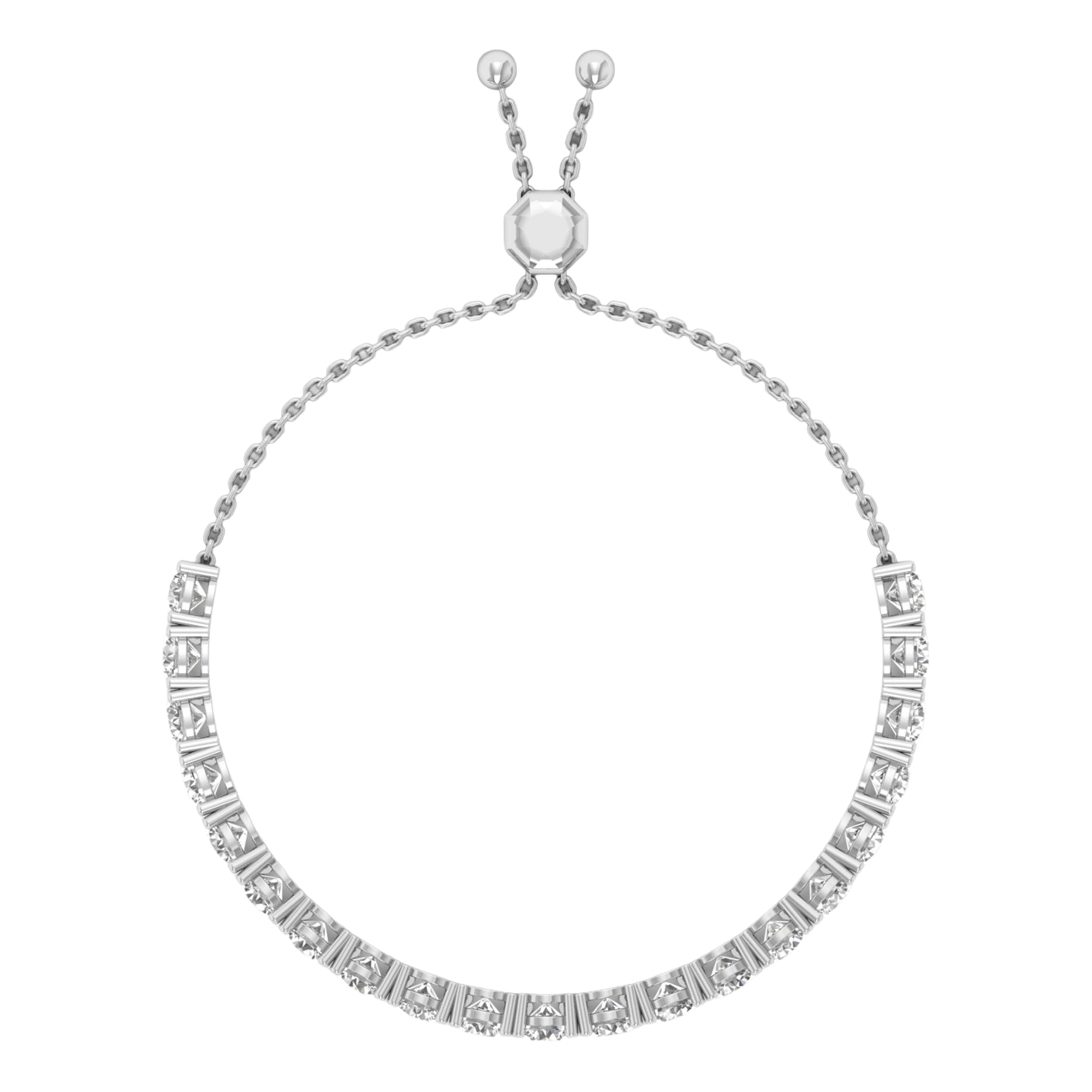 Armband aus 10,5 Karat mit einem runden Hauptstein von 0,5 Karat – 94B