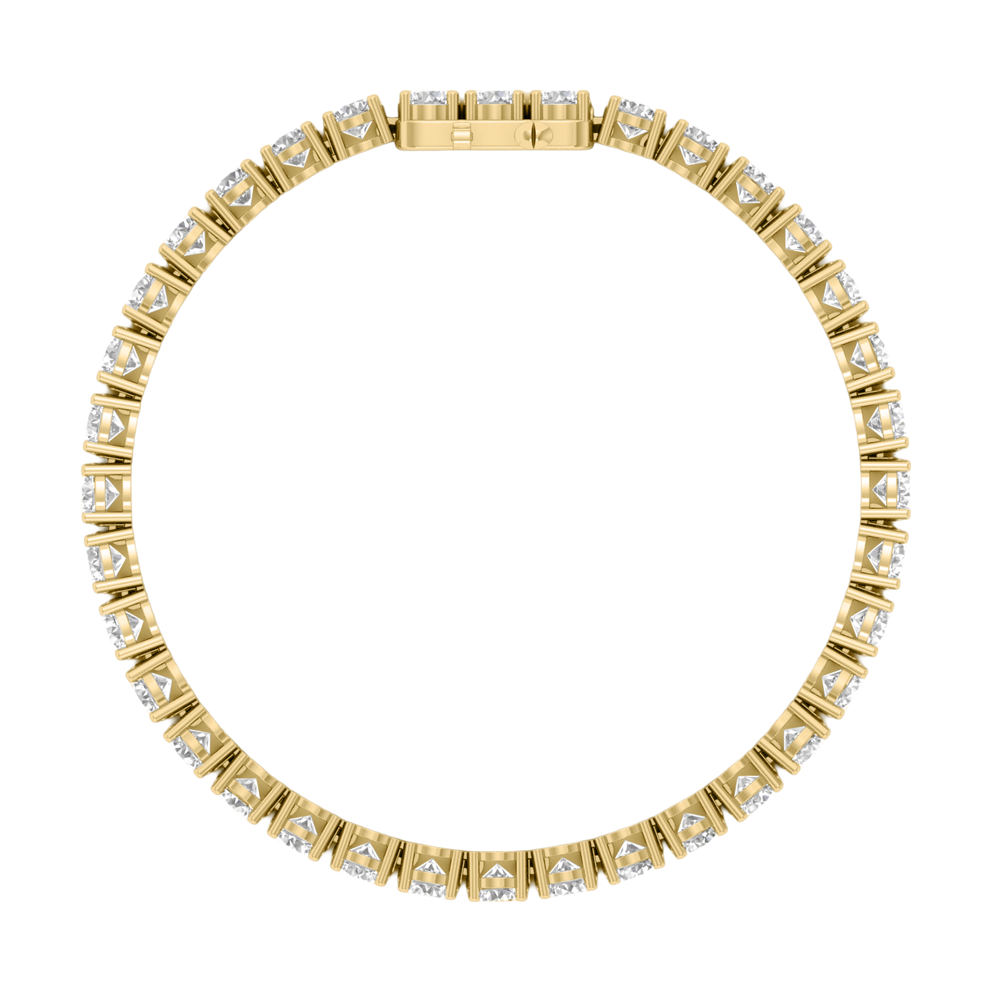 Armband aus 4 Karat mit Hauptstein in runder Form von 0,057971 Karat - 002