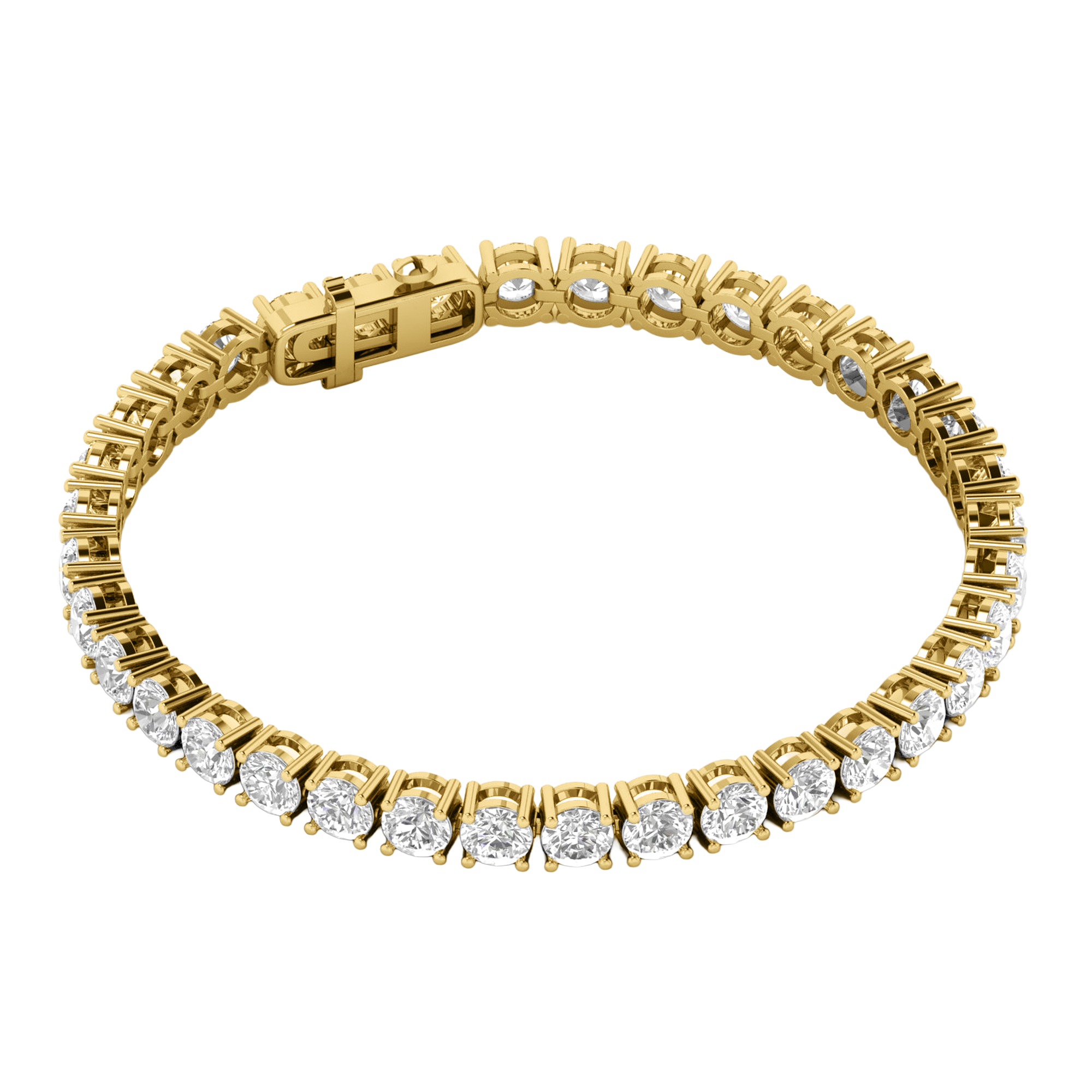 Armband aus 4 Karat mit Hauptstein in runder Form von 0,057971 Karat - 002