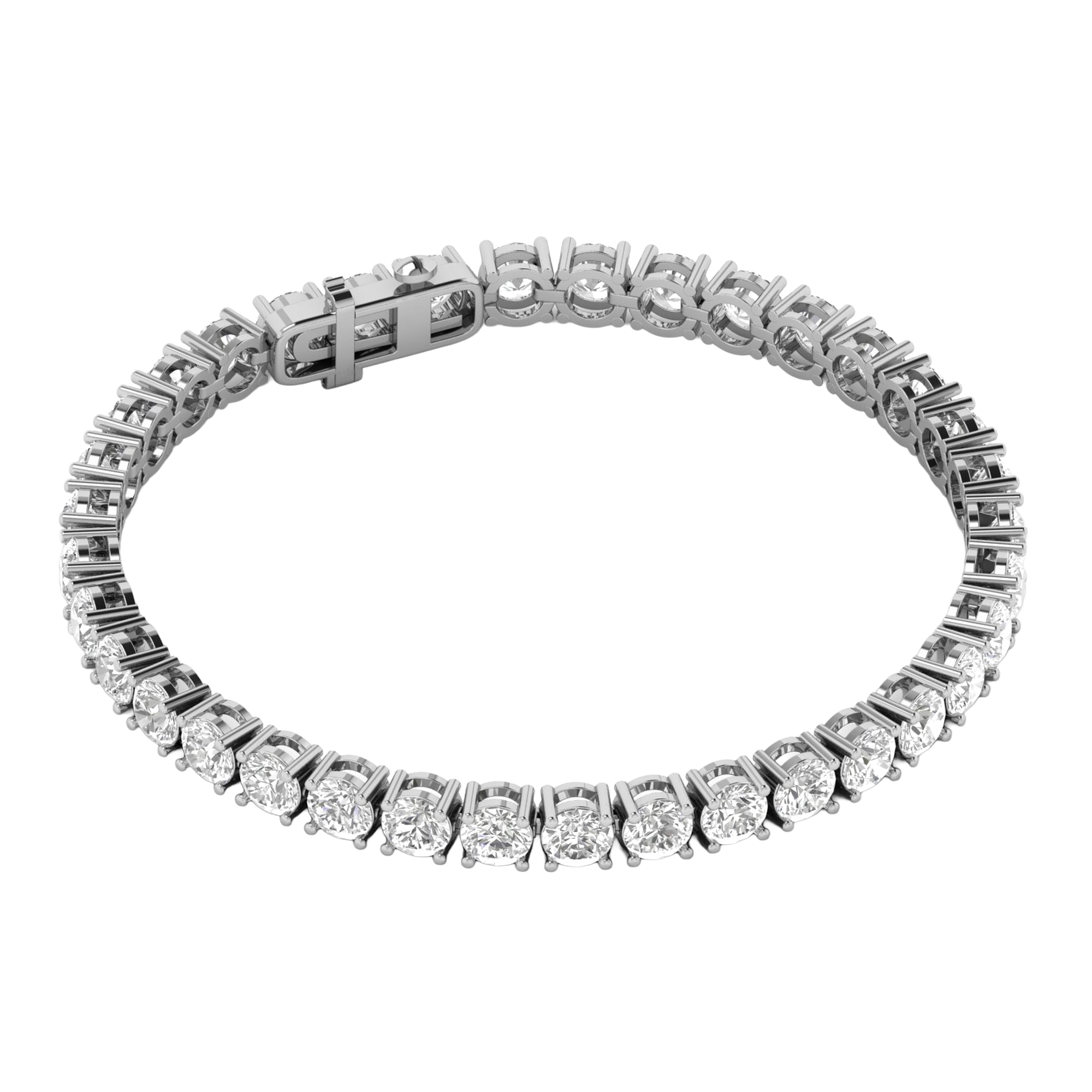 Armband aus 4 Karat mit Hauptstein in runder Form von 0,057971 Karat - 002