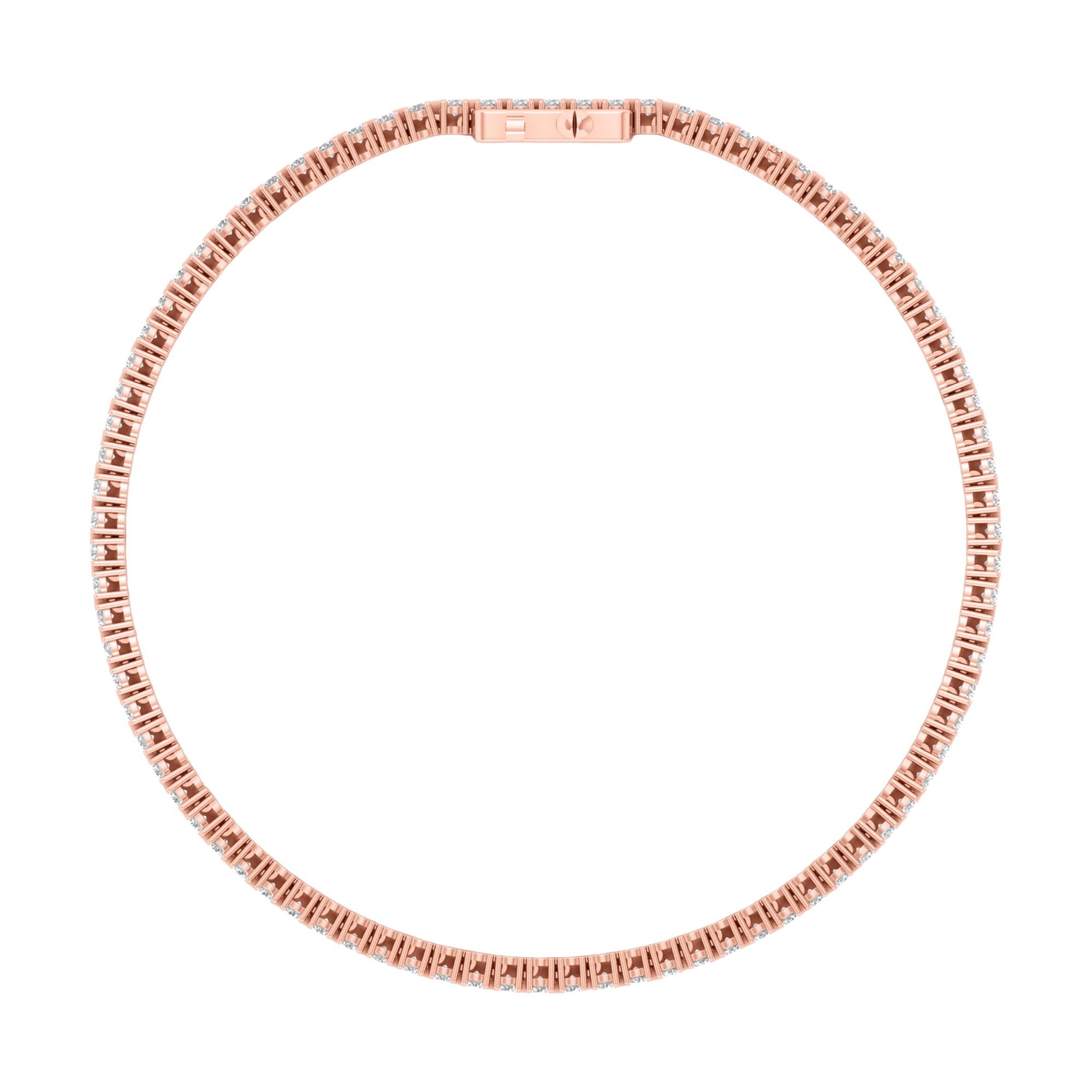 Armband aus 4 Karat mit Hauptstein in runder Form von 0,057971 Karat - 002