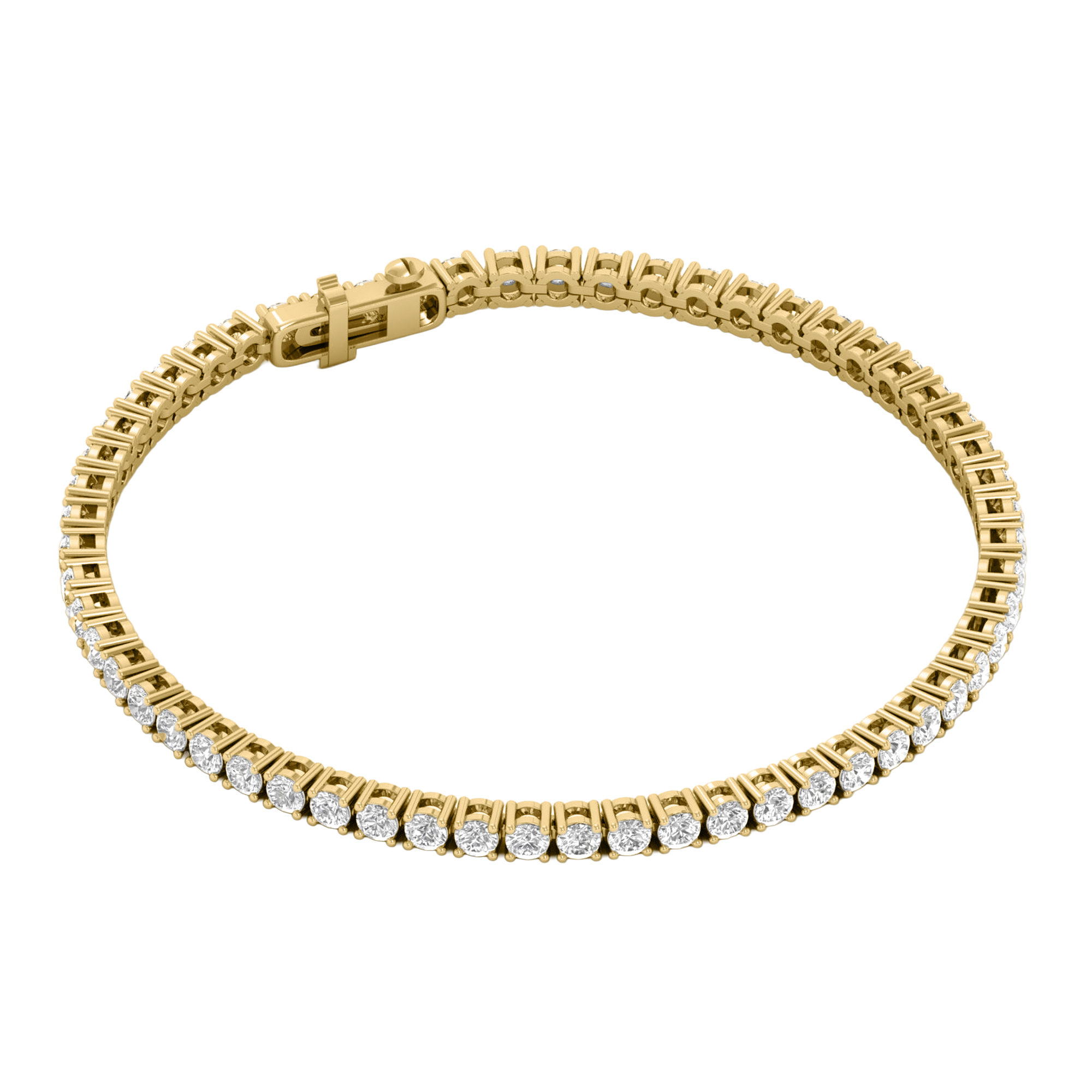 Armband aus 4 Karat mit Hauptstein in runder Form von 0,057971 Karat - 002