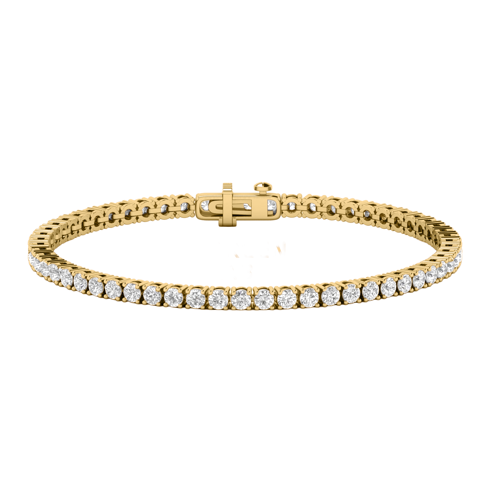 Armband aus 4 Karat mit Hauptstein in runder Form von 0,057971 Karat - 002