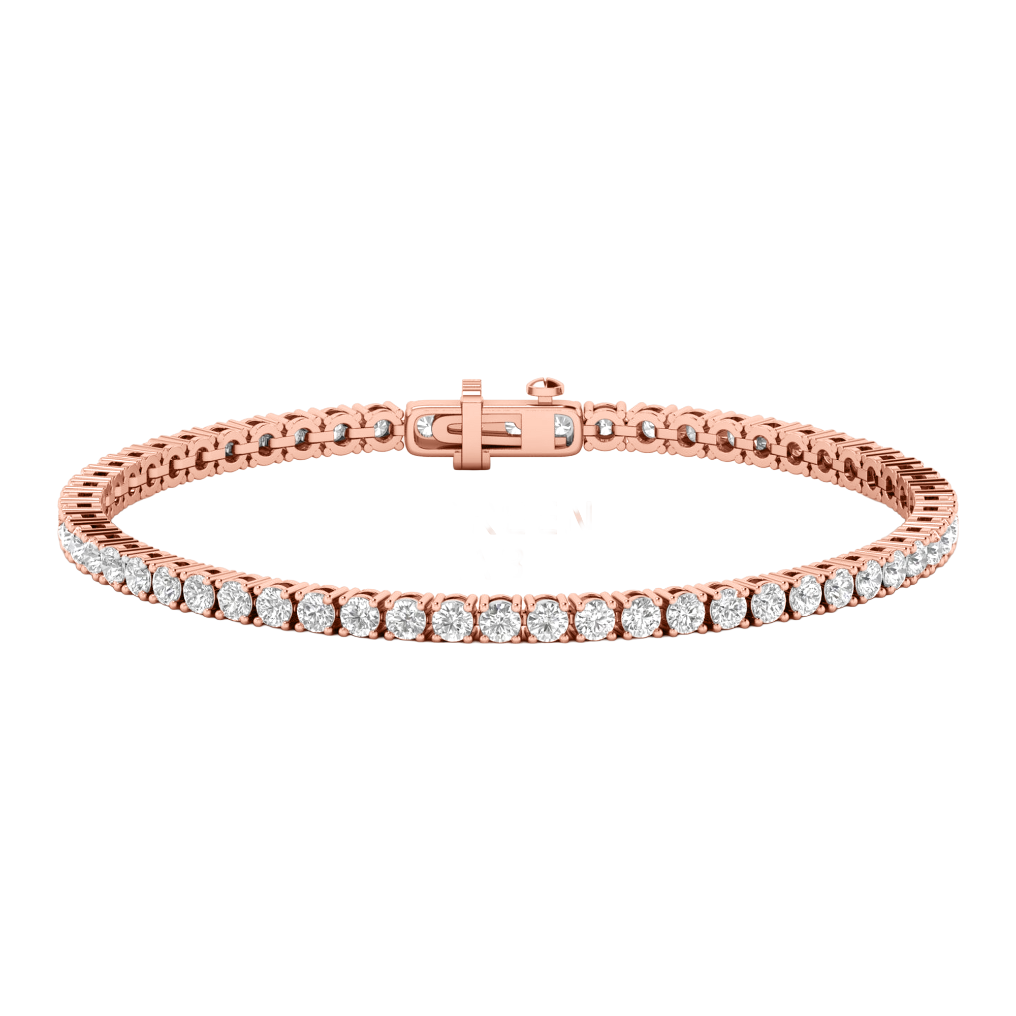 Armband aus 4 Karat mit Hauptstein in runder Form von 0,057971 Karat - 002