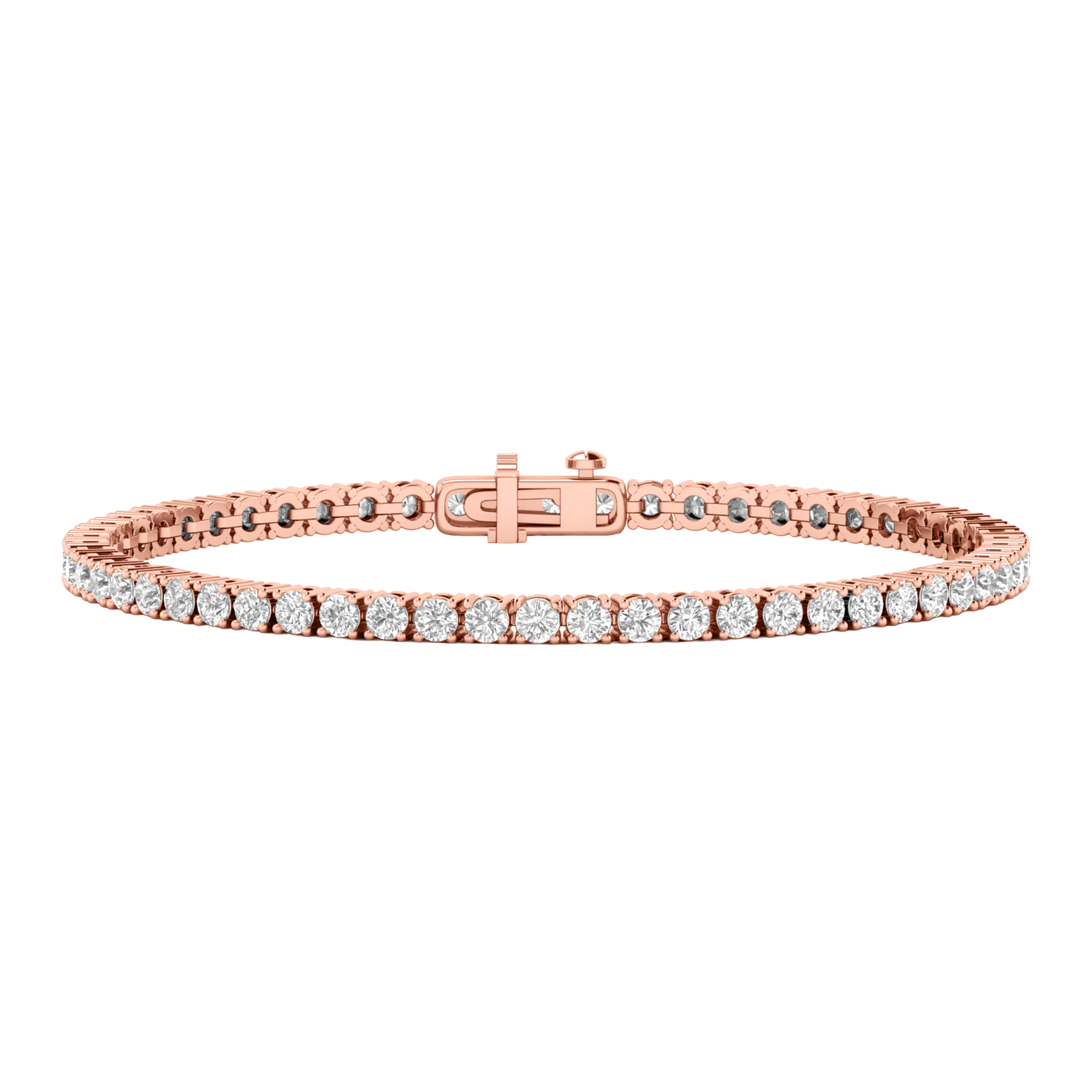 Armband aus 4 Karat mit Hauptstein in runder Form von 0,057971 Karat - 002