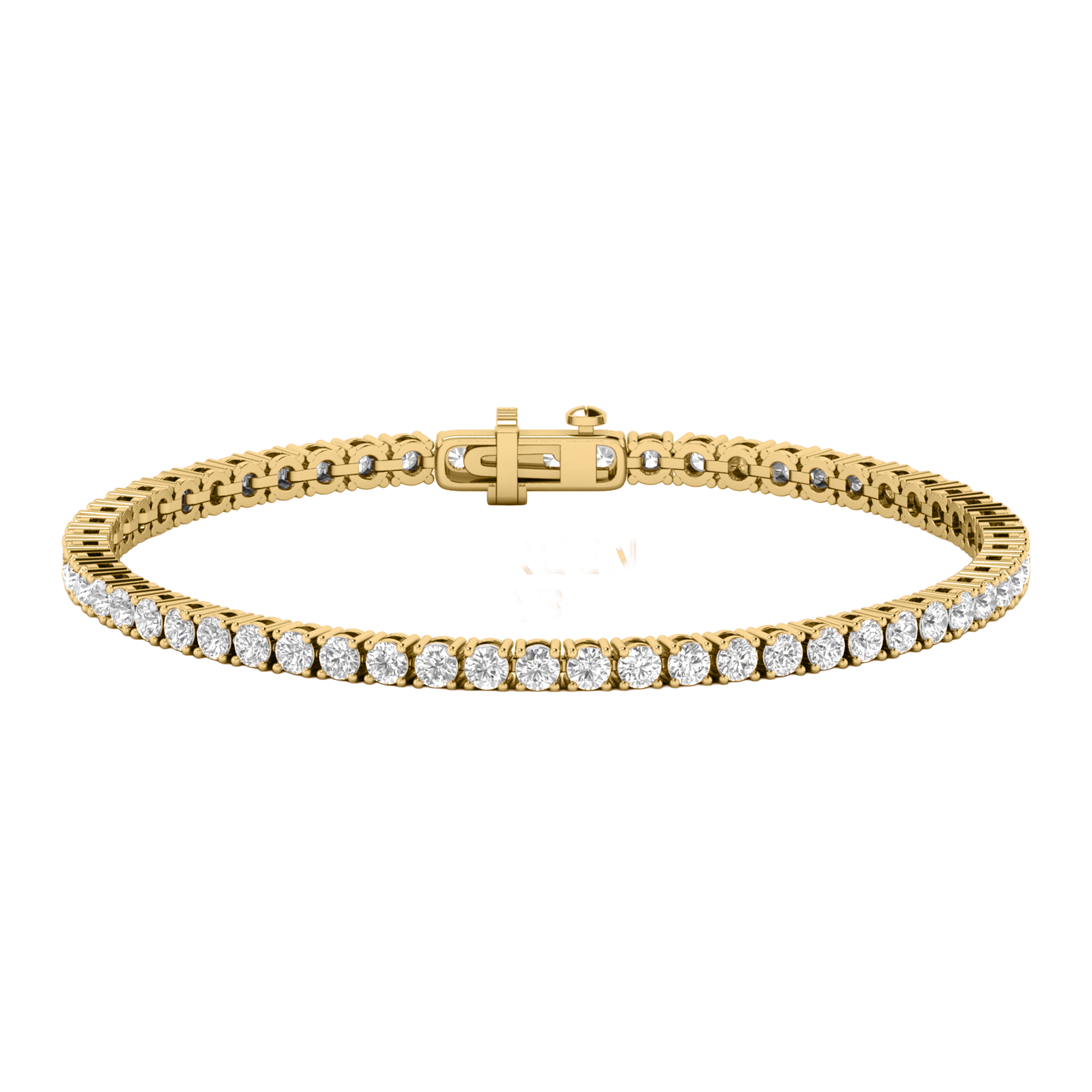 Armband aus 4 Karat mit Hauptstein in runder Form von 0,057971 Karat - 002