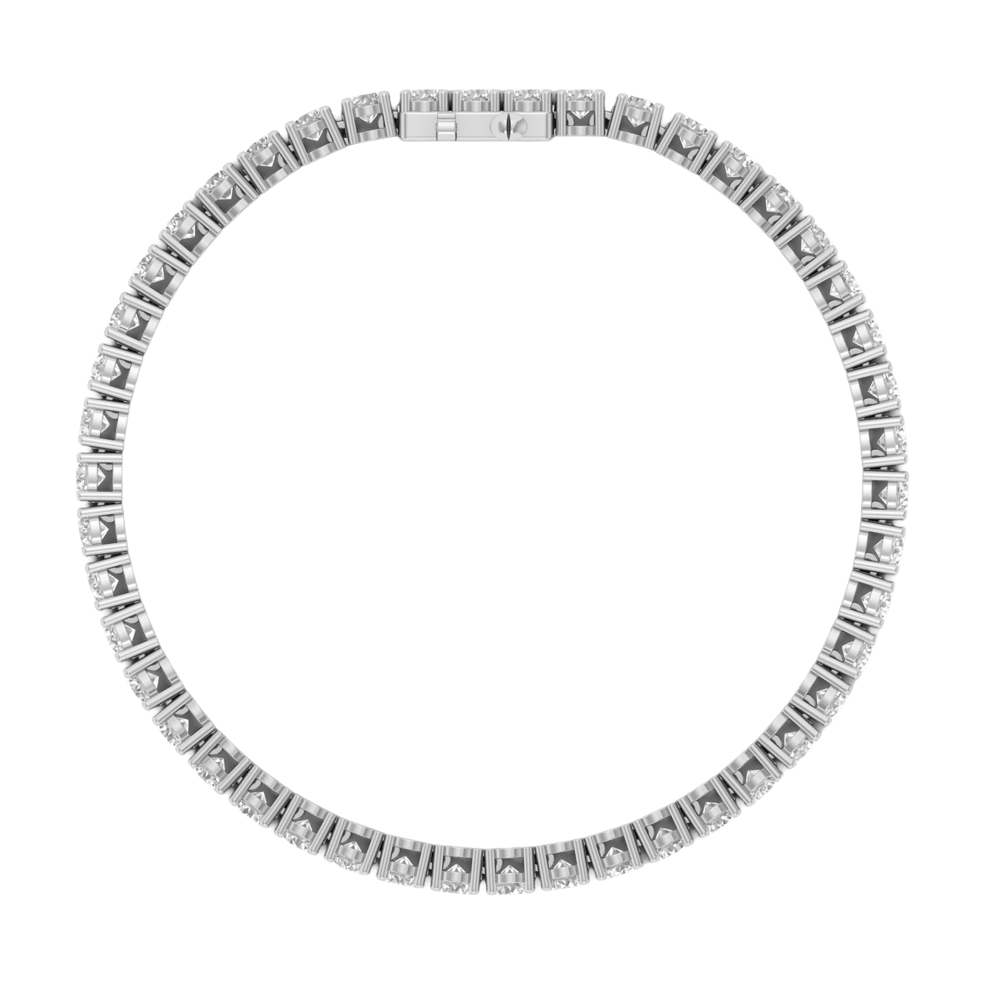 Armband aus 4 Karat mit Hauptstein in runder Form von 0,057971 Karat - 002