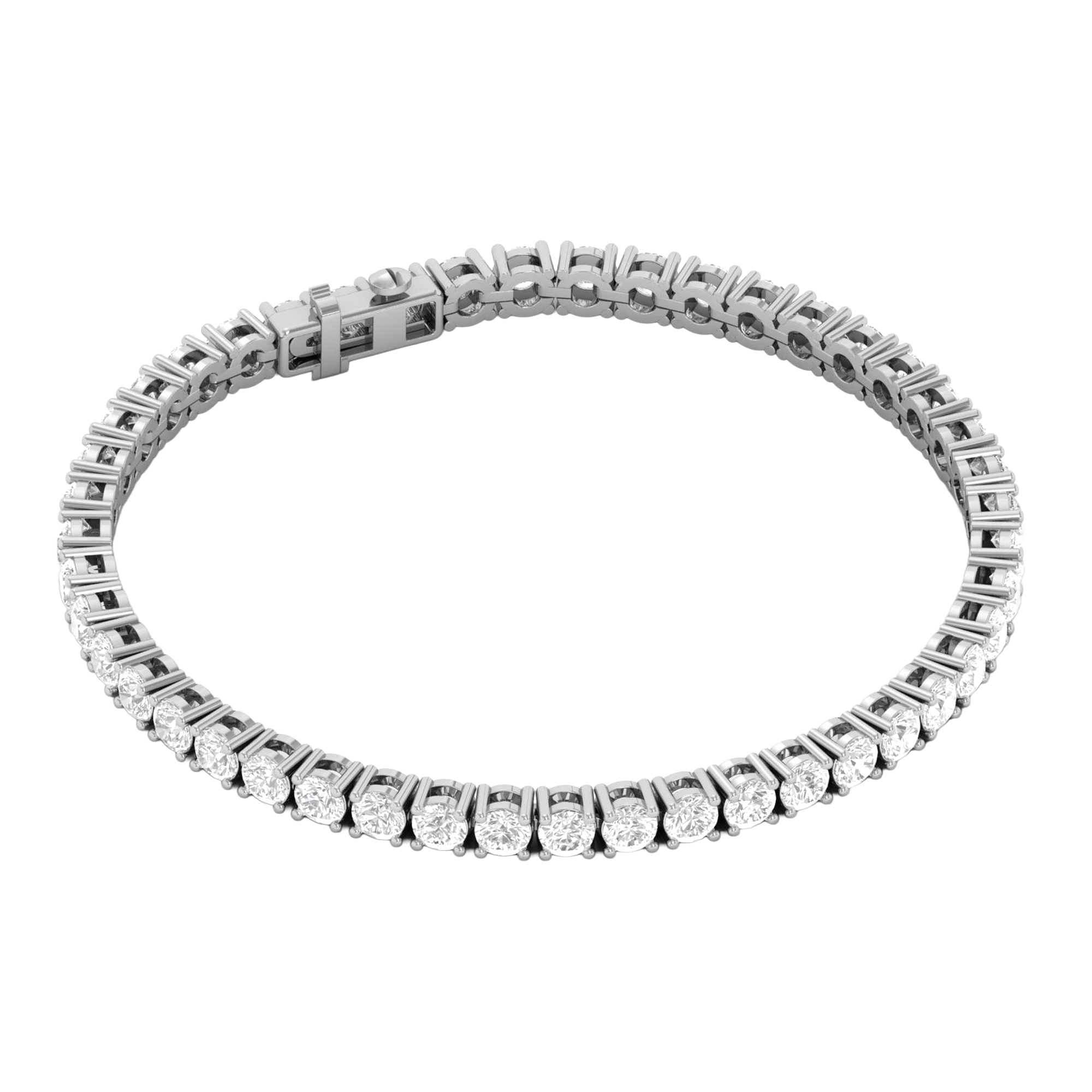 Armband aus 4 Karat mit Hauptstein in runder Form von 0,057971 Karat - 002