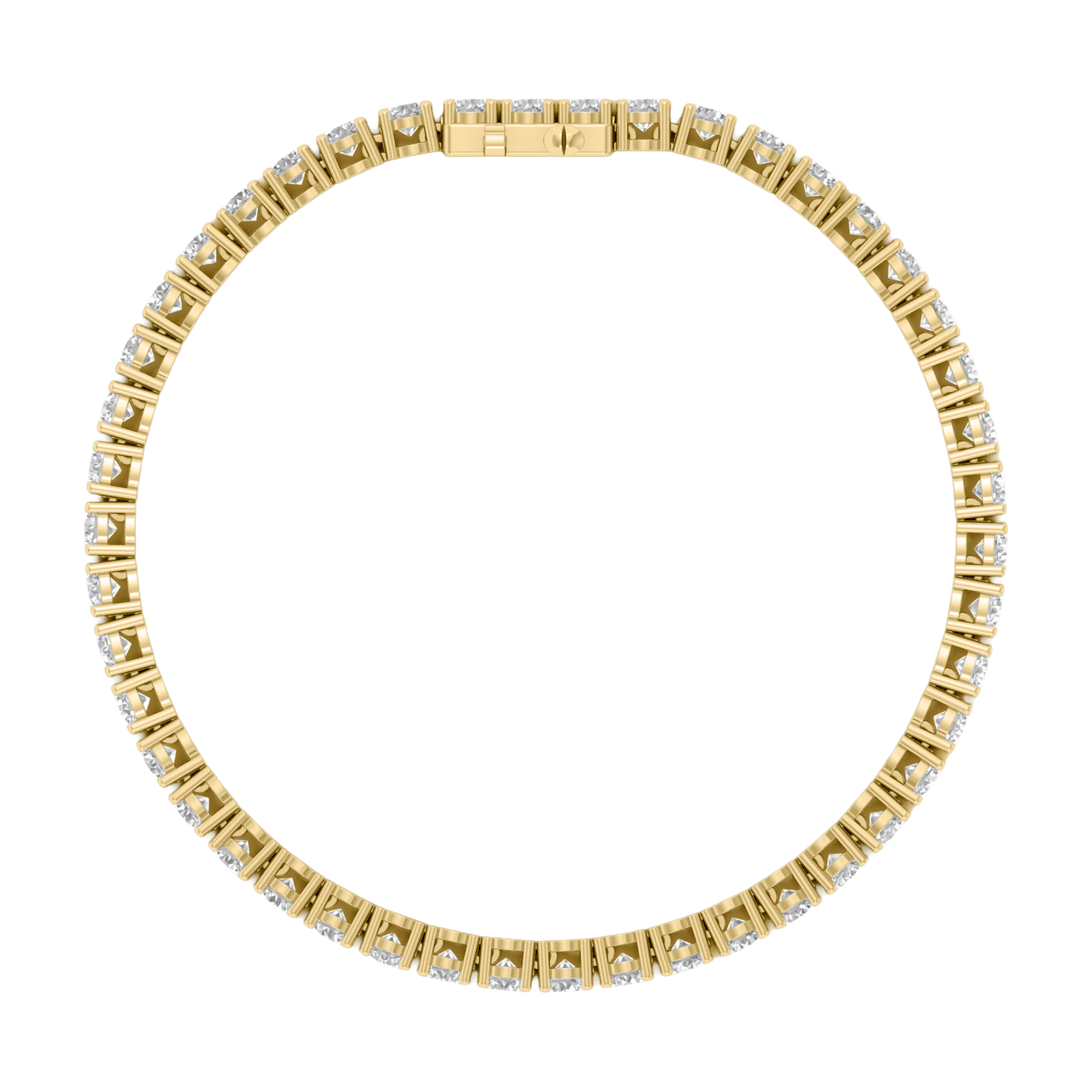 Armband aus 4 Karat mit Hauptstein in runder Form von 0,057971 Karat - 002