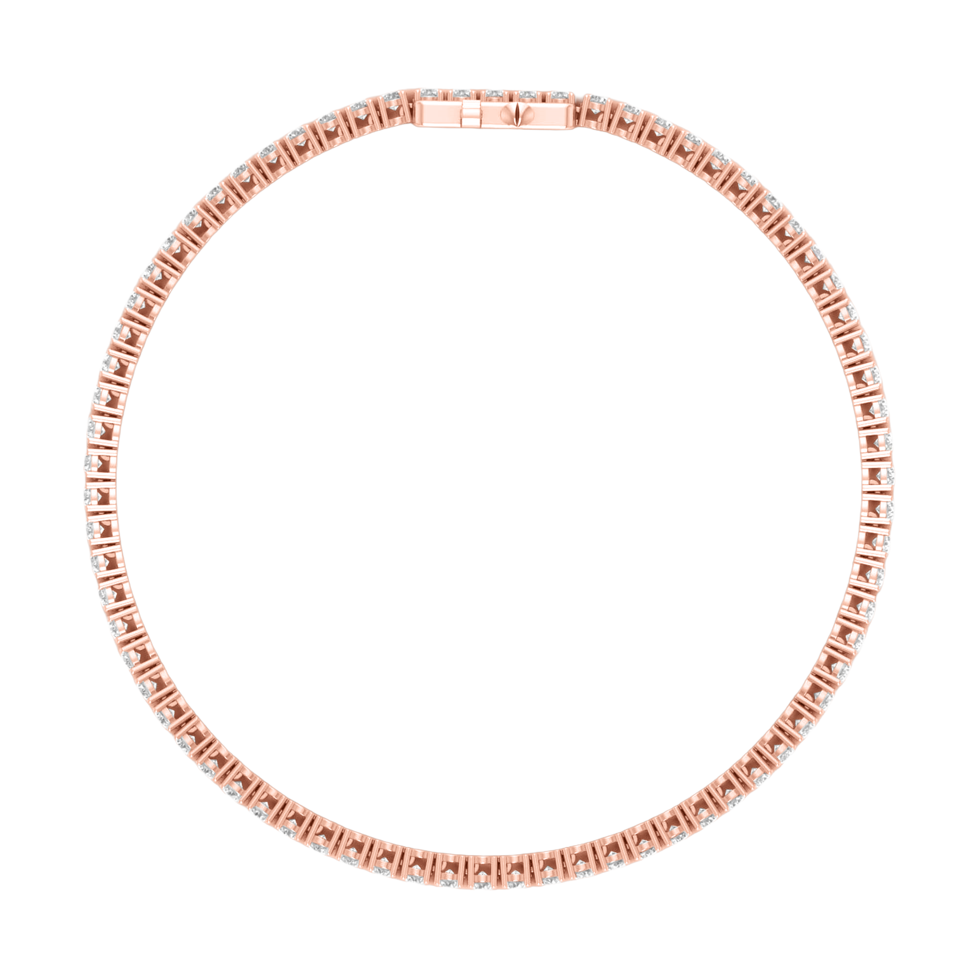Armband aus 4 Karat mit Hauptstein in runder Form von 0,057971 Karat - 002