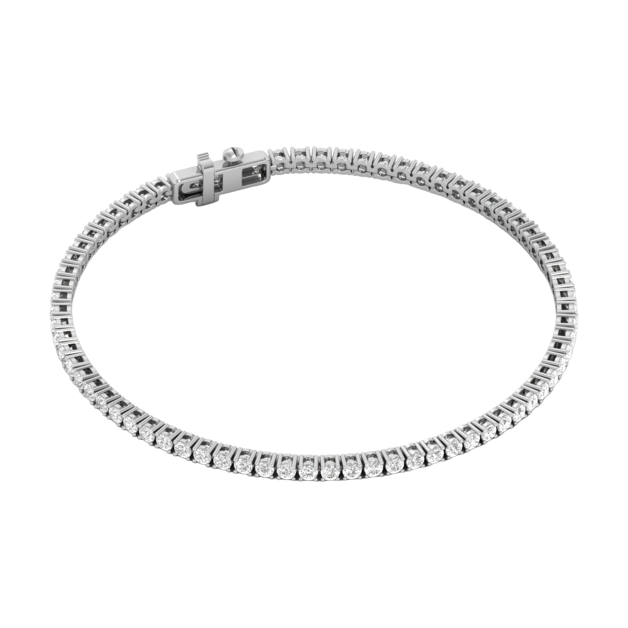Armband aus 4 Karat mit Hauptstein in runder Form von 0,057971 Karat - 002