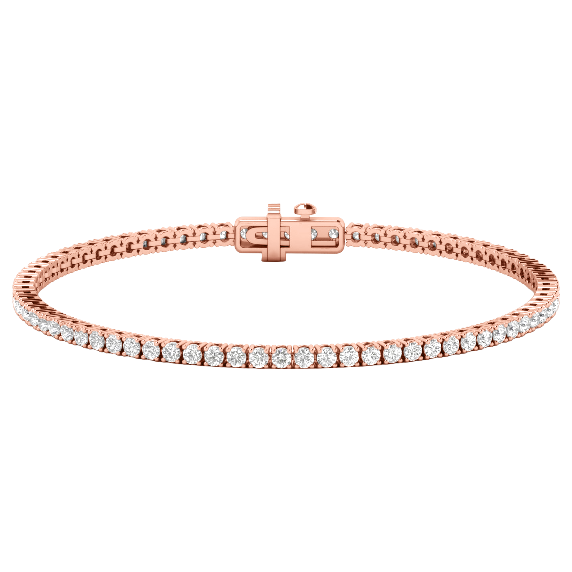 Armband aus 4 Karat mit Hauptstein in runder Form von 0,057971 Karat - 002