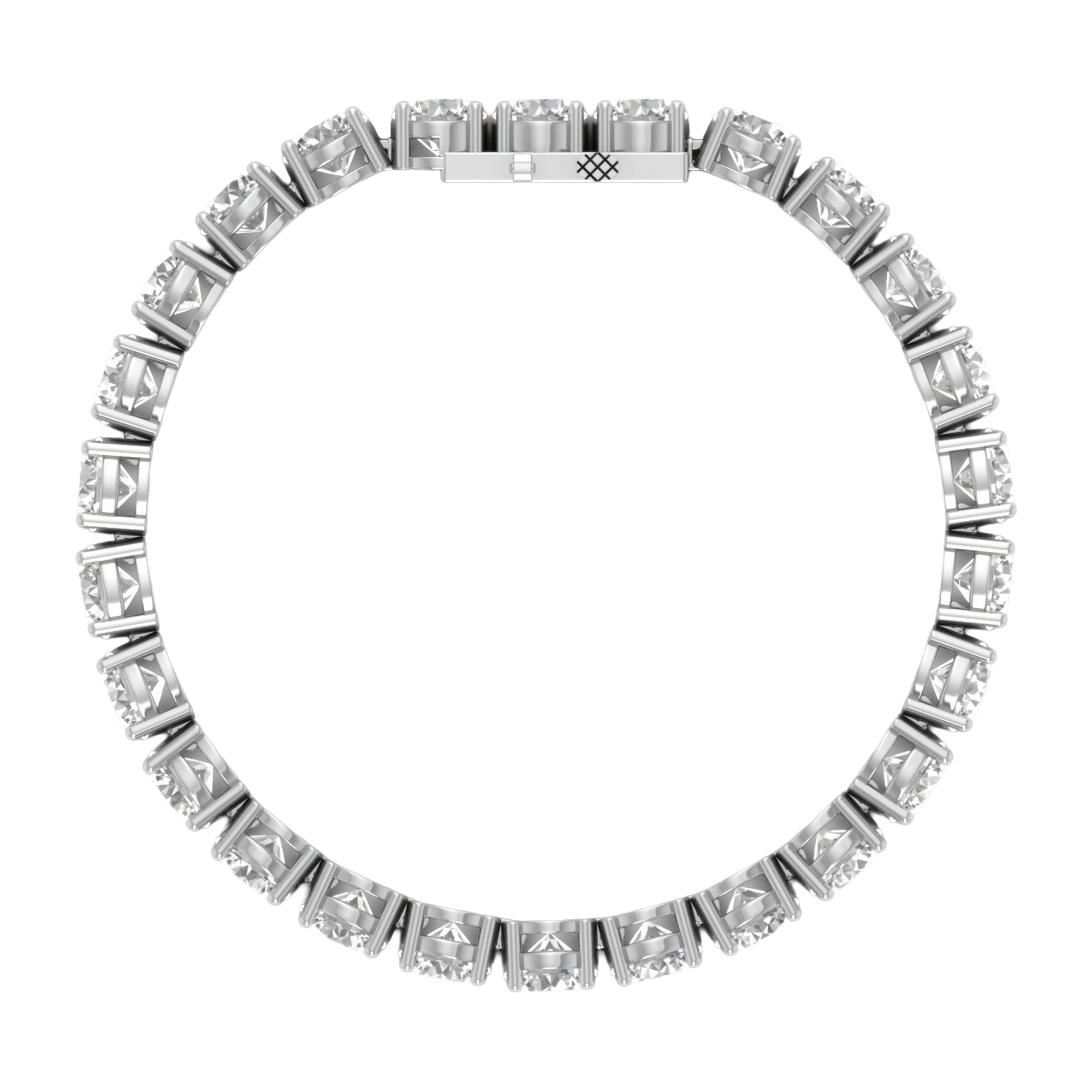 Armband aus 4 Karat mit Hauptstein in runder Form von 0,057971 Karat - 002