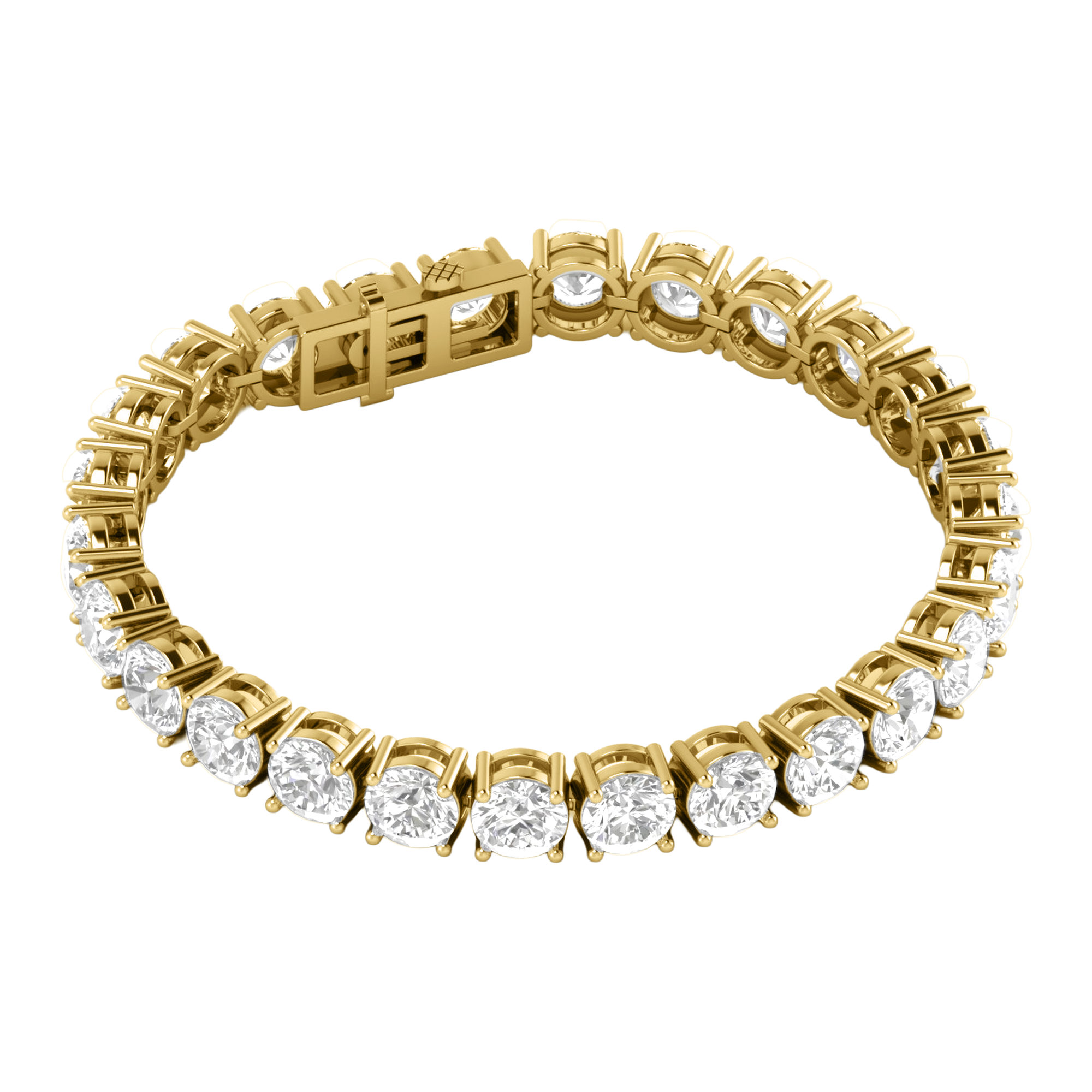 Armband aus 4 Karat mit Hauptstein in runder Form von 0,057971 Karat - 002