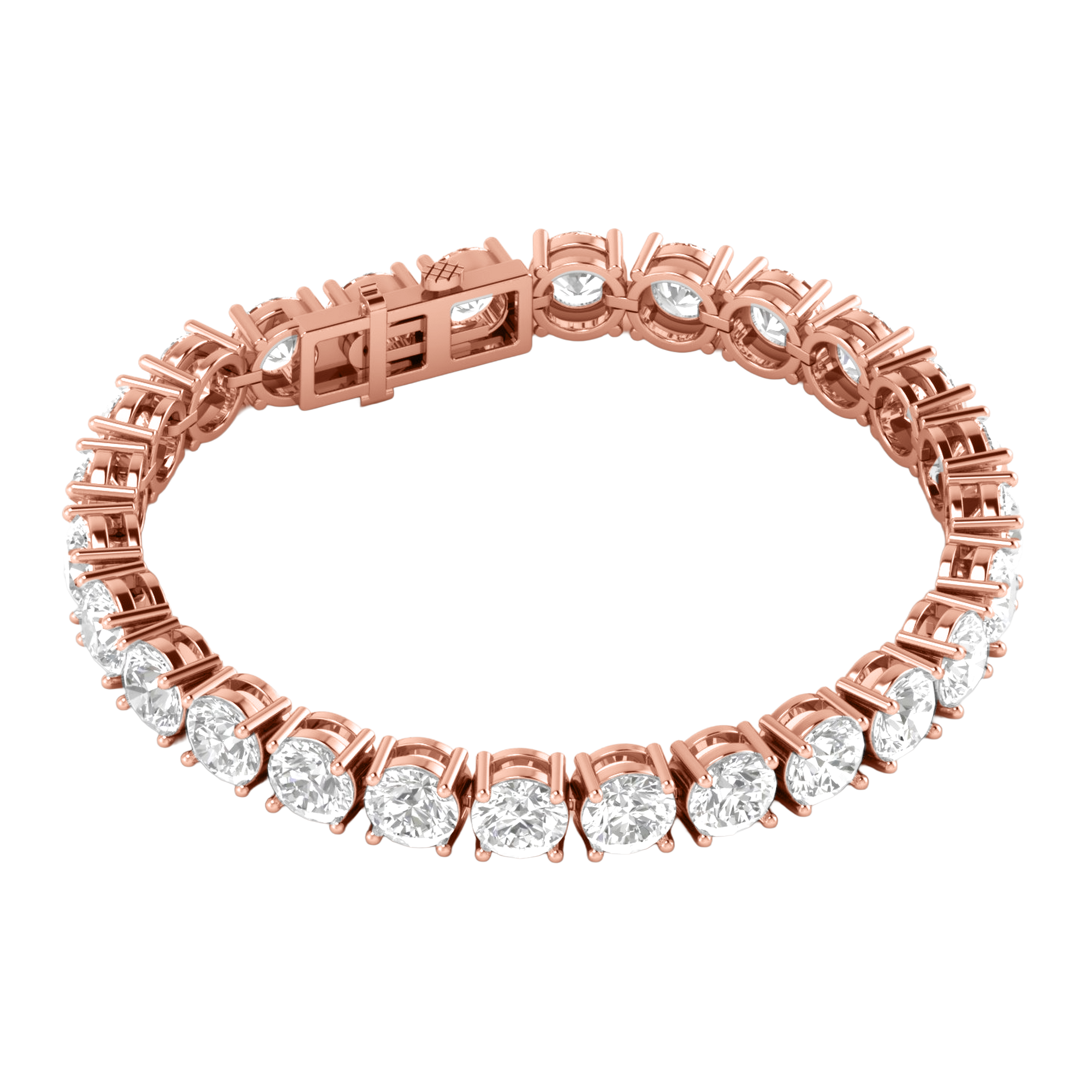 Armband aus 4 Karat mit Hauptstein in runder Form von 0,057971 Karat - 002