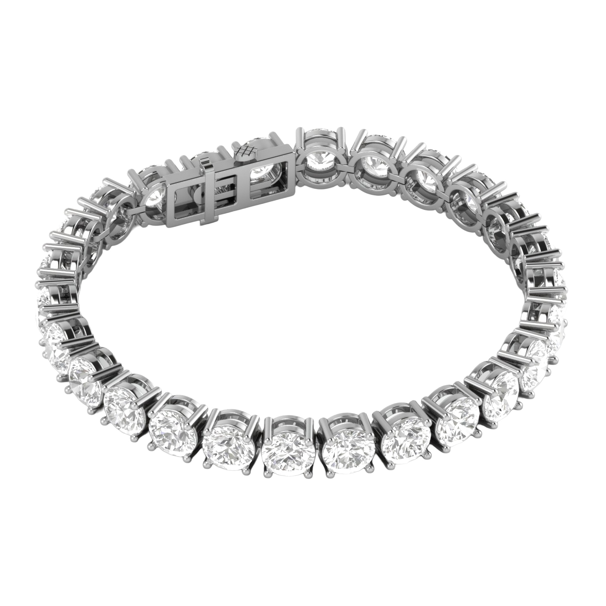 Armband aus 4 Karat mit Hauptstein in runder Form von 0,057971 Karat - 002