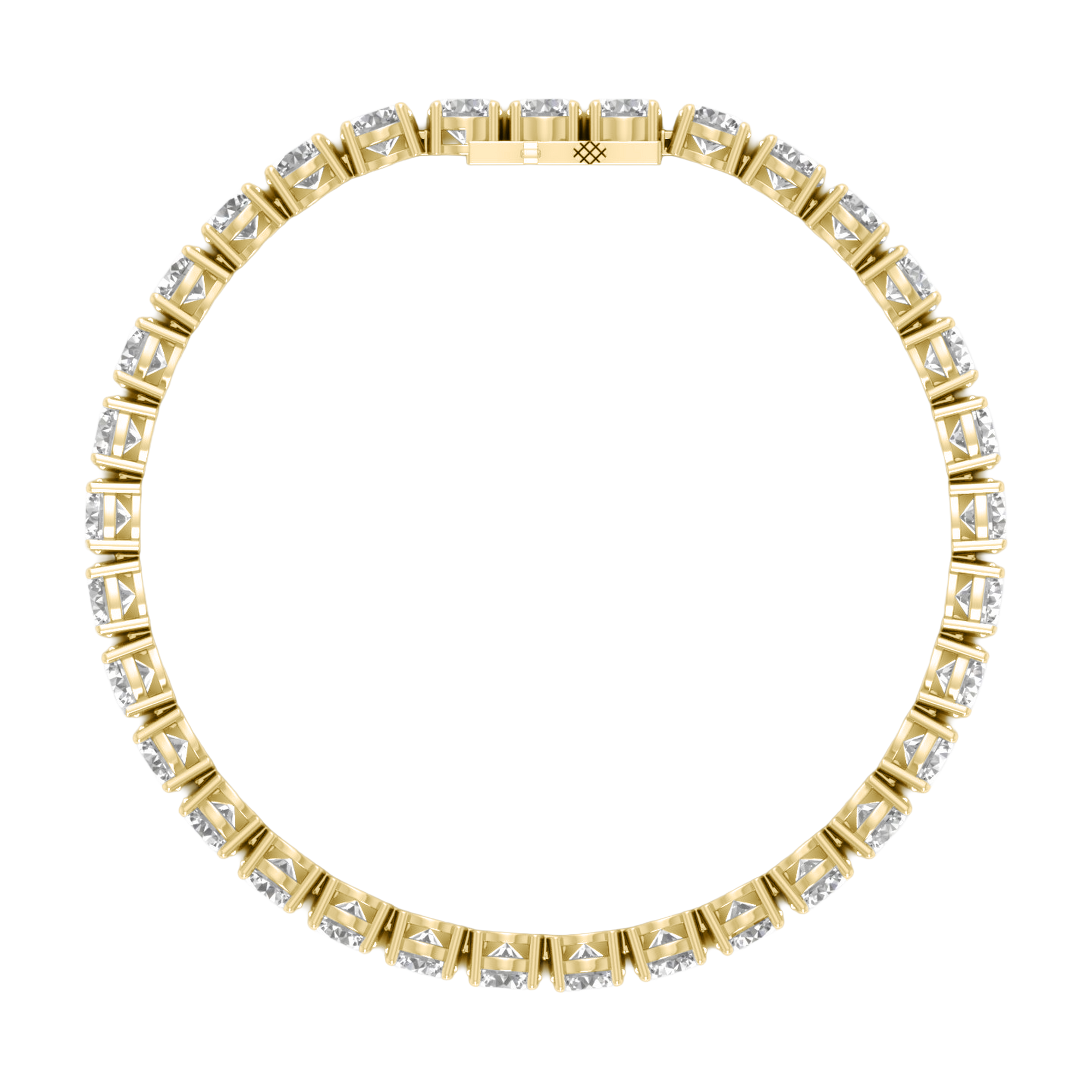 Armband aus 4 Karat mit Hauptstein in runder Form von 0,057971 Karat - 002