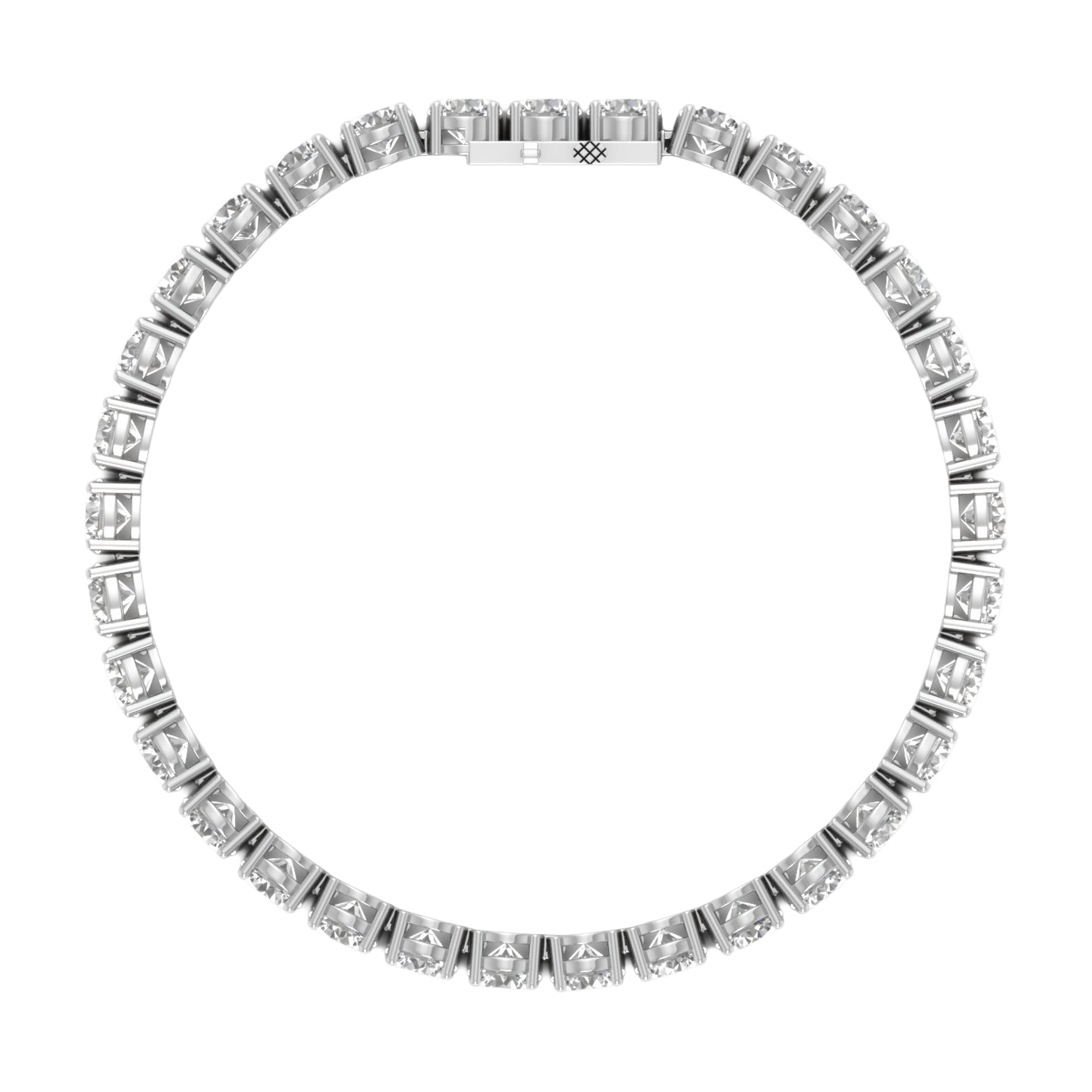 Armband aus 4 Karat mit Hauptstein in runder Form von 0,057971 Karat - 002