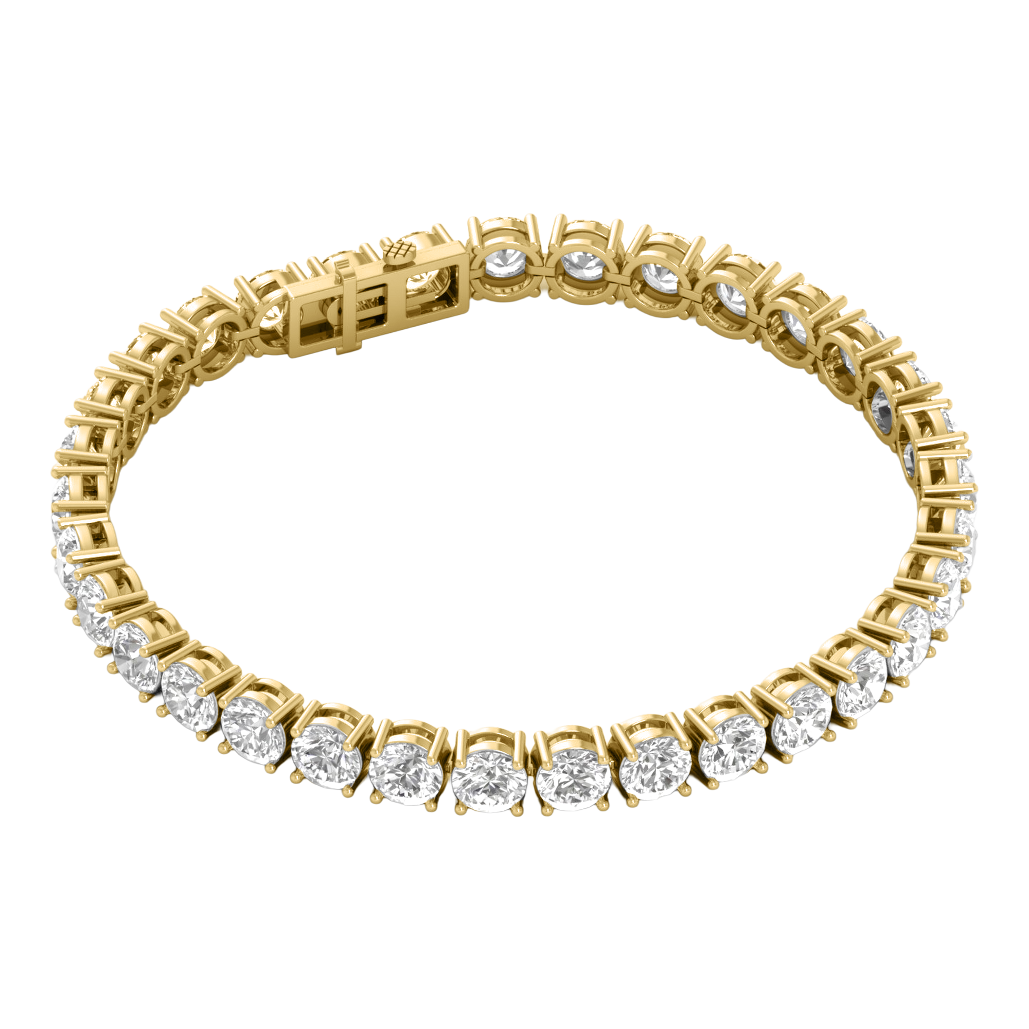 Armband aus 4 Karat mit Hauptstein in runder Form von 0,057971 Karat - 002