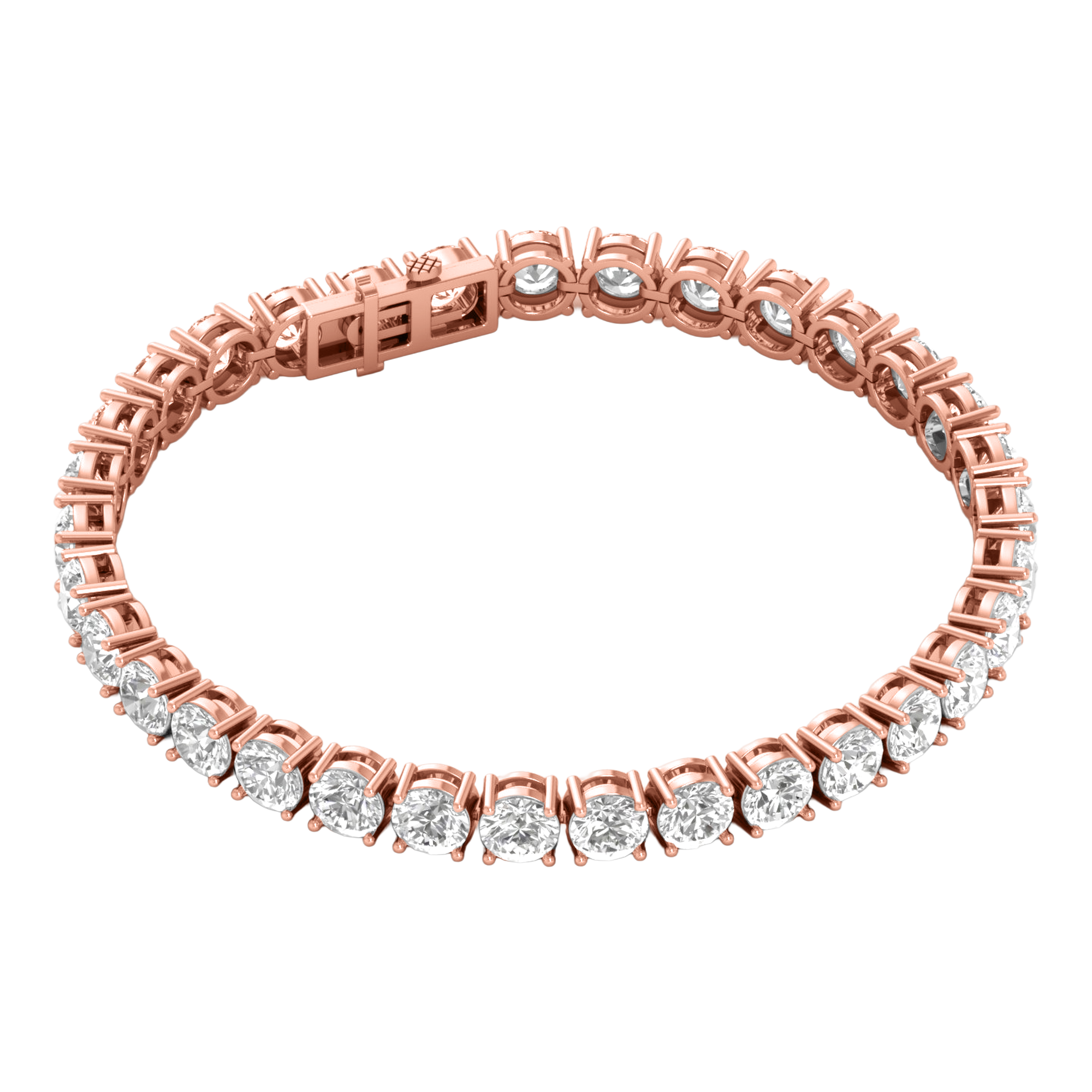 Armband aus 4 Karat mit Hauptstein in runder Form von 0,057971 Karat - 002