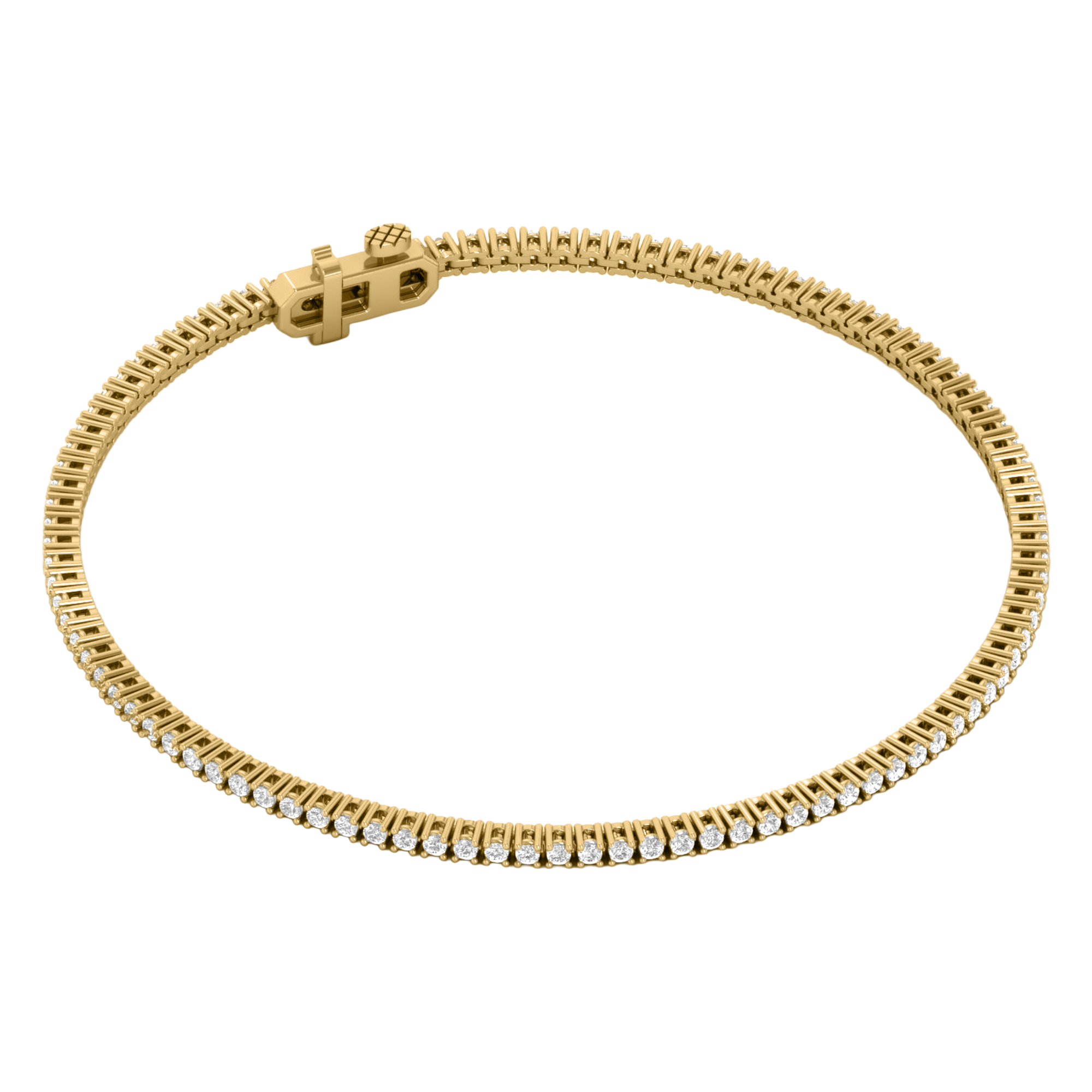 Armband aus 4 Karat mit Hauptstein in runder Form von 0,057971 Karat - 002