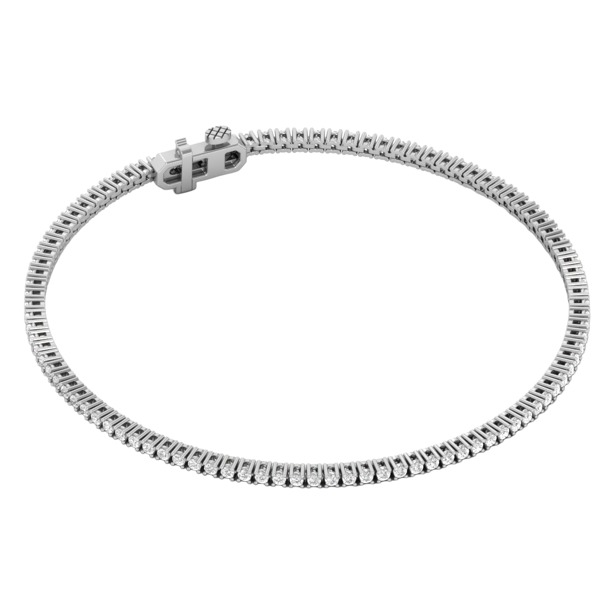 Armband aus 4 Karat mit Hauptstein in runder Form von 0,057971 Karat - 002