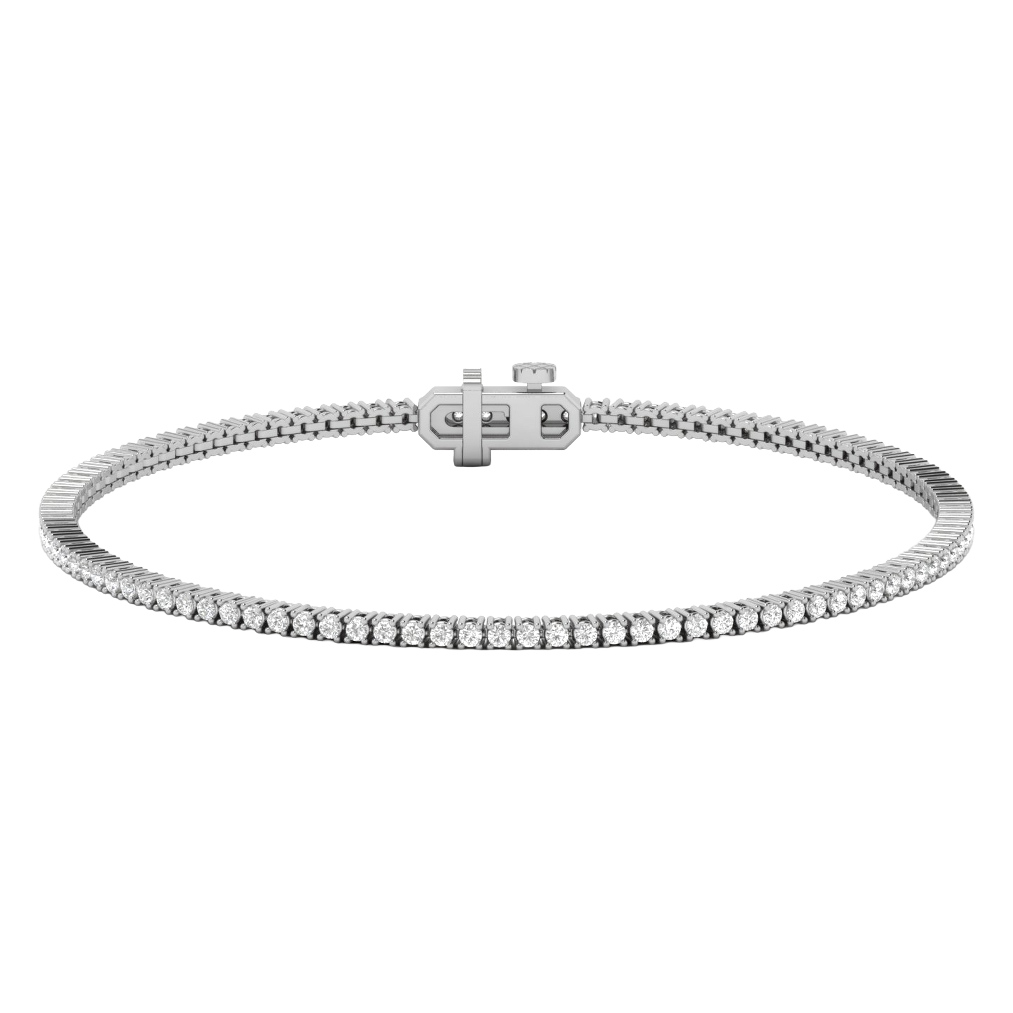 Armband aus 4 Karat mit Hauptstein in runder Form von 0,057971 Karat - 002