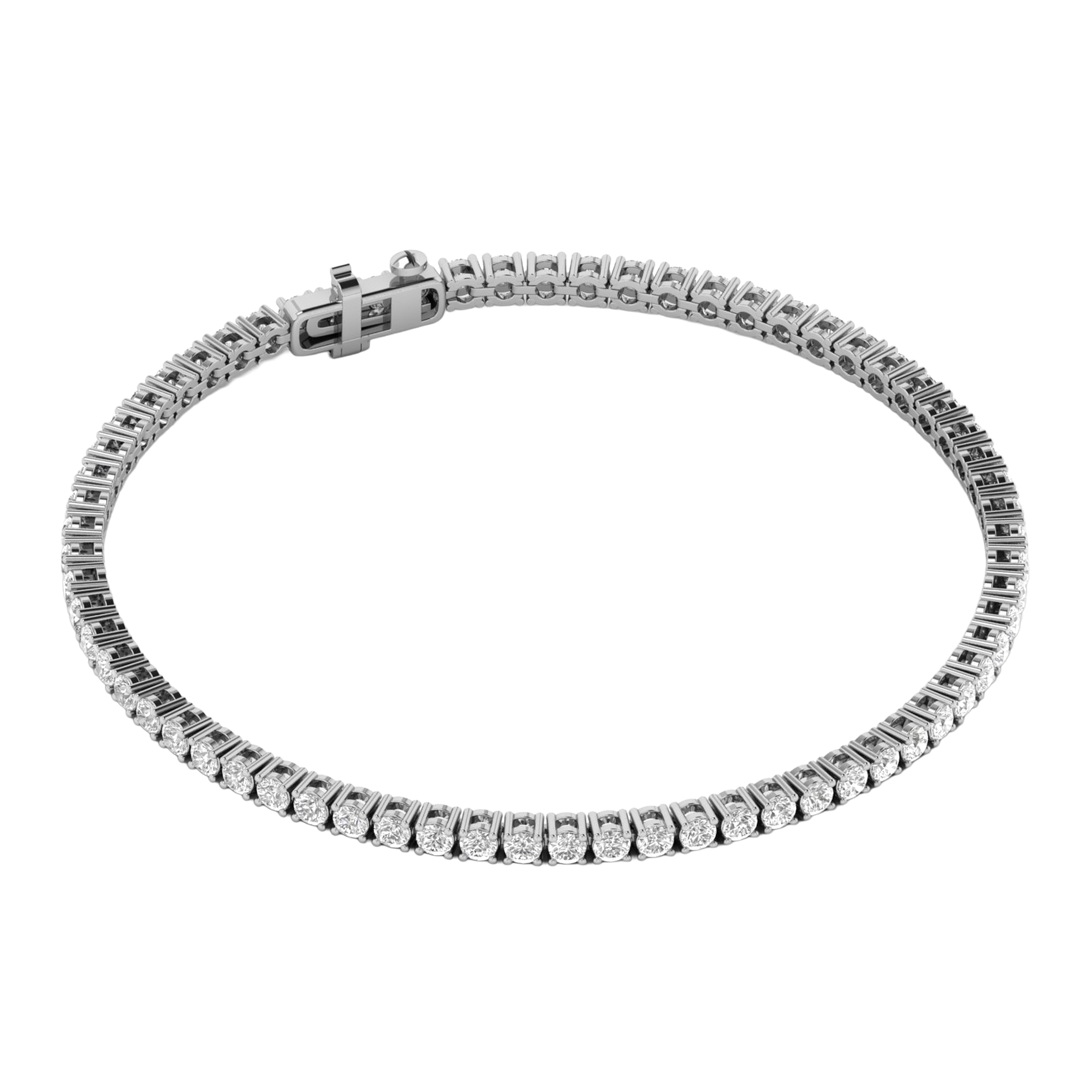 Armband aus 4 Karat mit Hauptstein in runder Form von 0,057971 Karat - 002