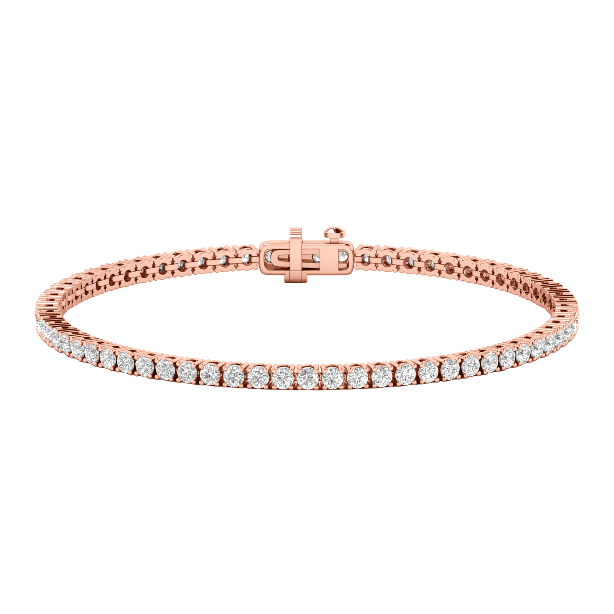 Armband aus 4 Karat mit Hauptstein in runder Form von 0,057971 Karat - 002