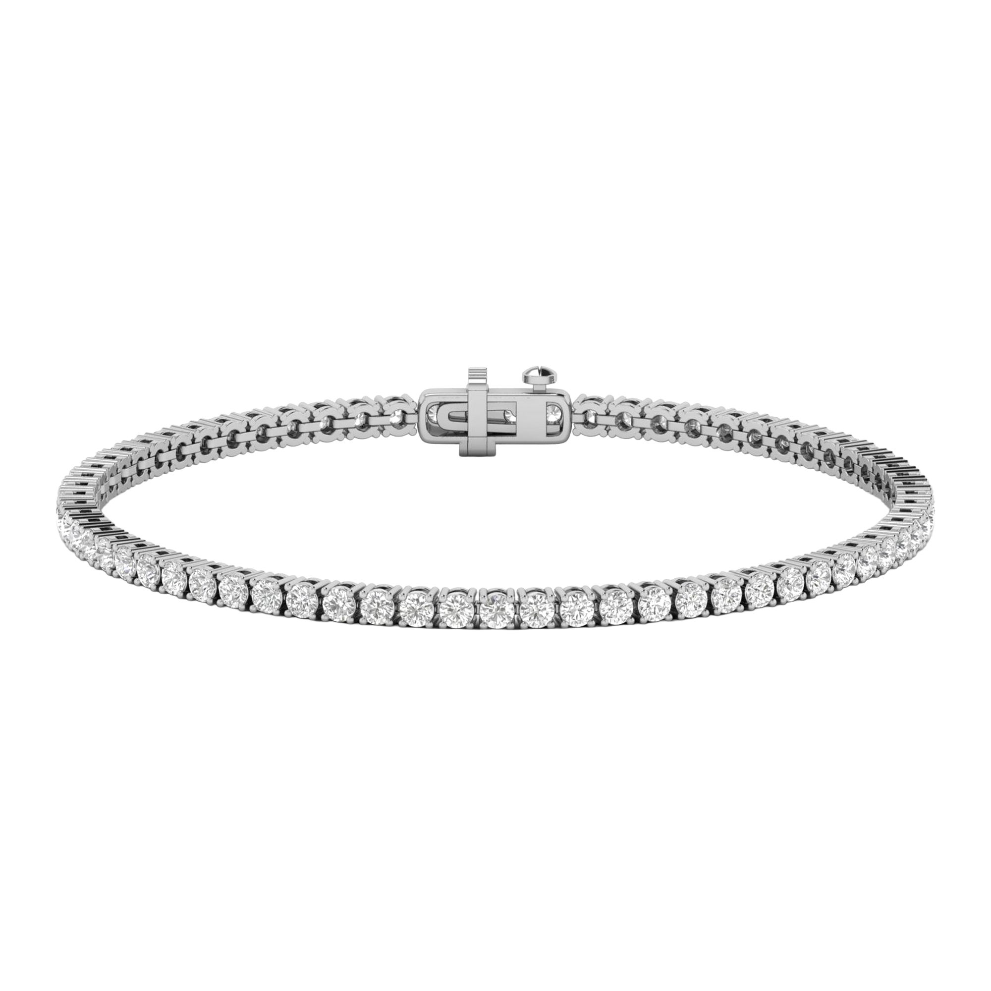 Armband aus 4 Karat mit Hauptstein in runder Form von 0,057971 Karat - 002