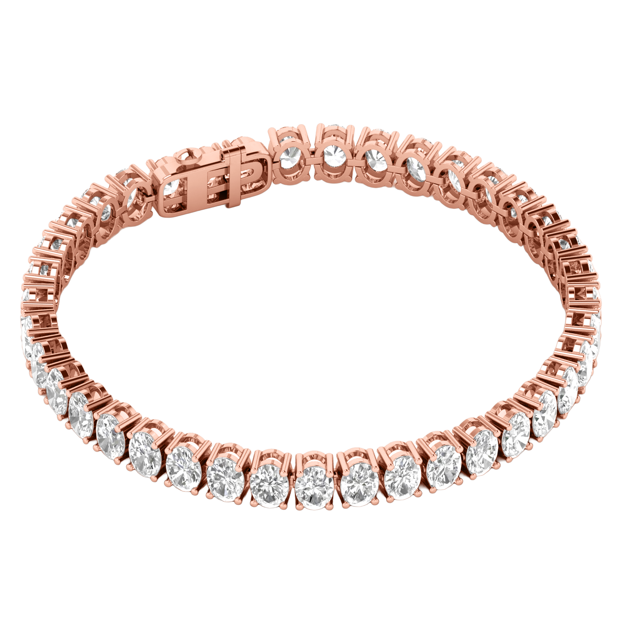 Lizzy Diamond Tennis Bracelet Oval - 5ct to 15ct