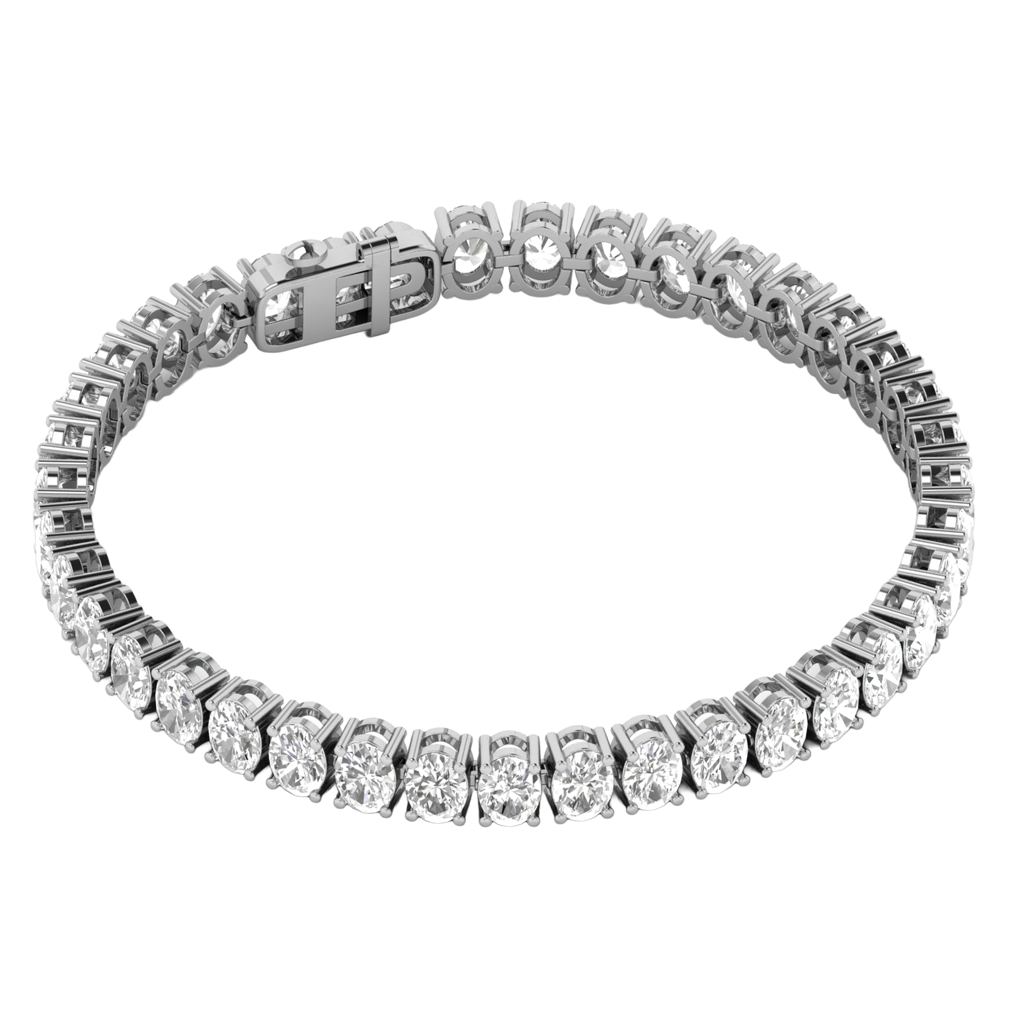 Lizzy Diamond Tennis Bracelet Oval - 5ct to 15ct