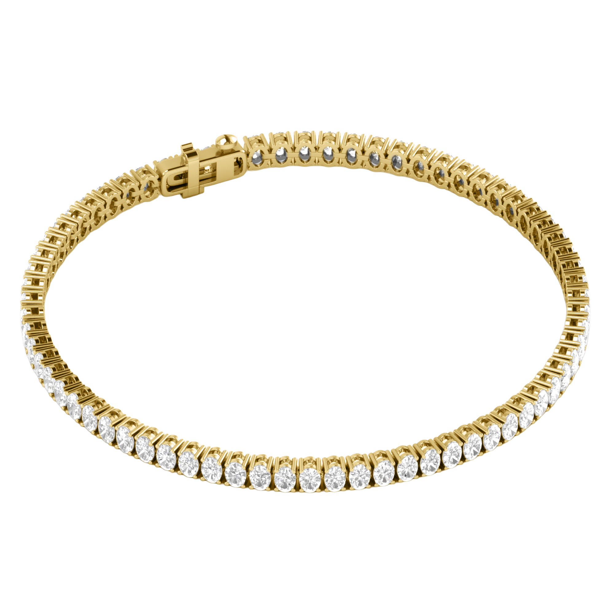 Lizzy Diamond Tennis Bracelet Oval - 5ct to 15ct