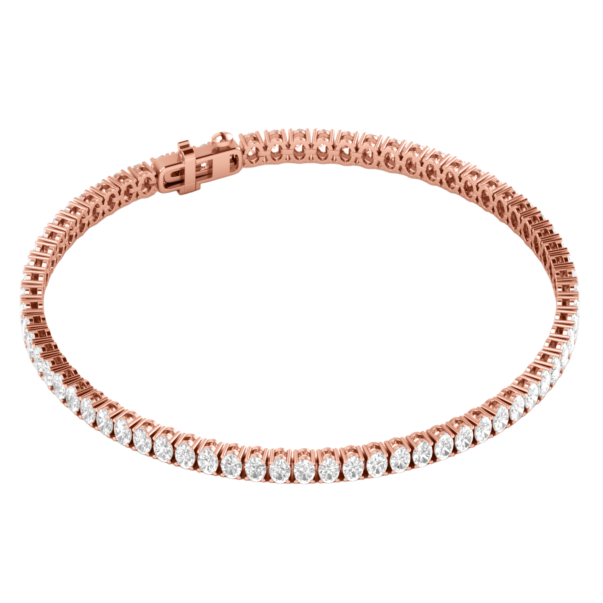 Lizzy Diamond Tennis Bracelet Oval - 5ct to 15ct