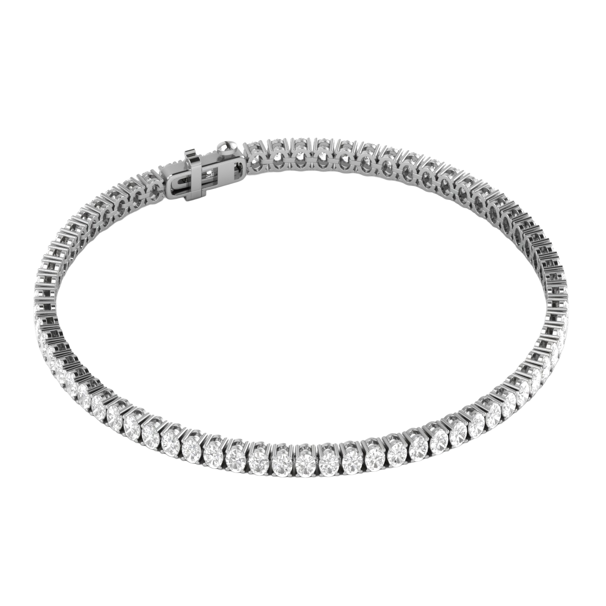 Lizzy Diamond Tennis Bracelet Oval - 5ct to 15ct