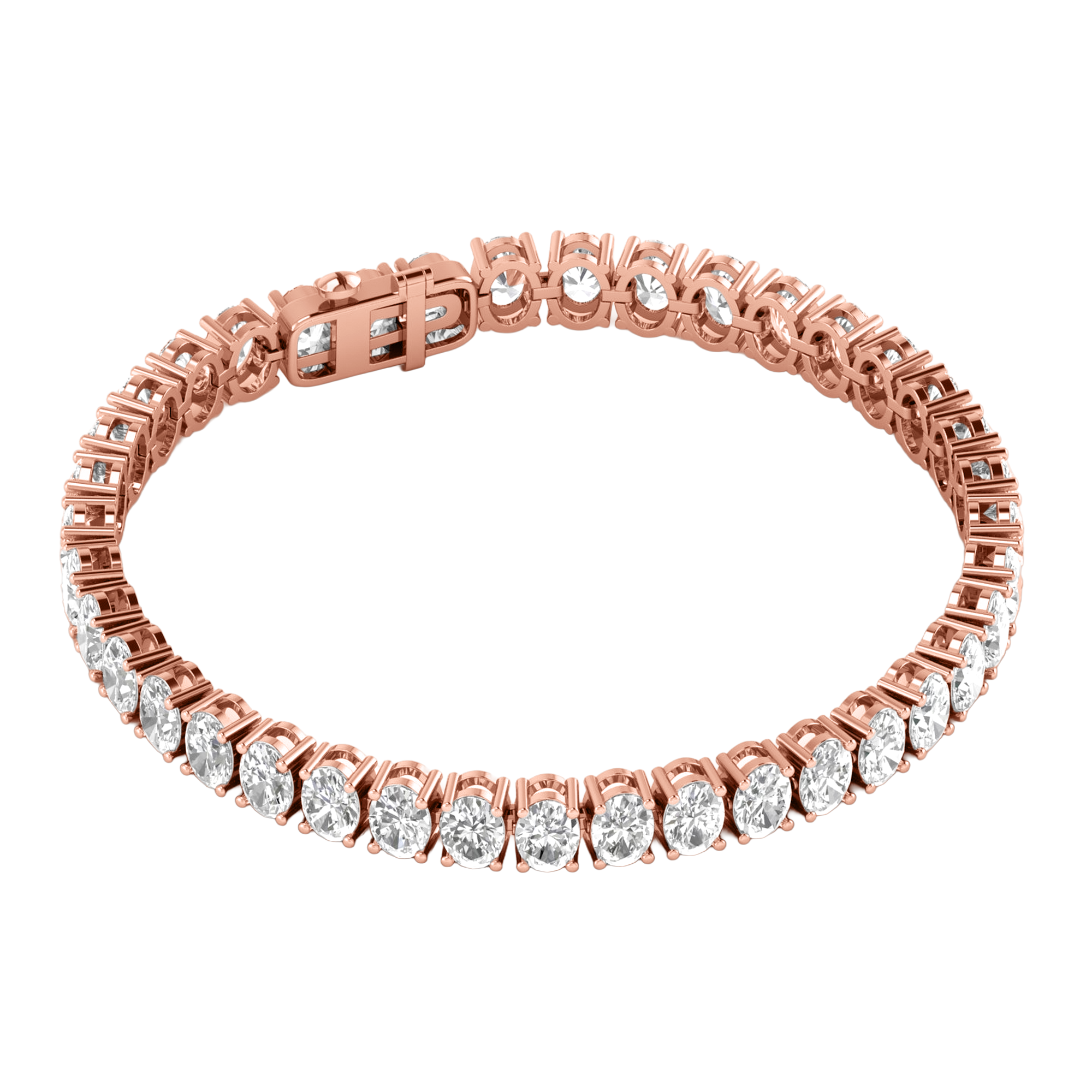 Lizzy Diamond Tennis Bracelet Oval - 5ct to 15ct