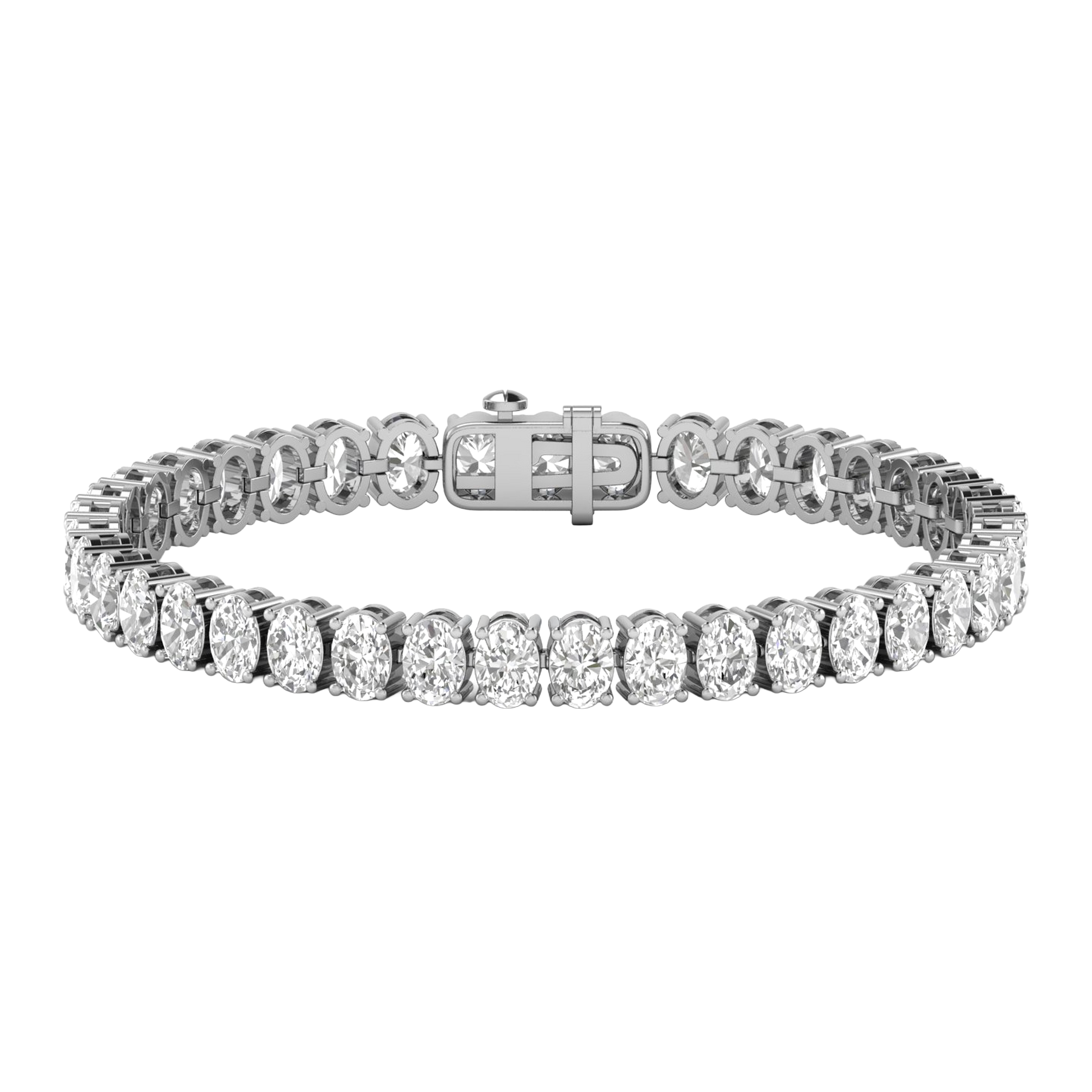Lizzy Diamond Tennis Bracelet Oval - 5ct to 15ct