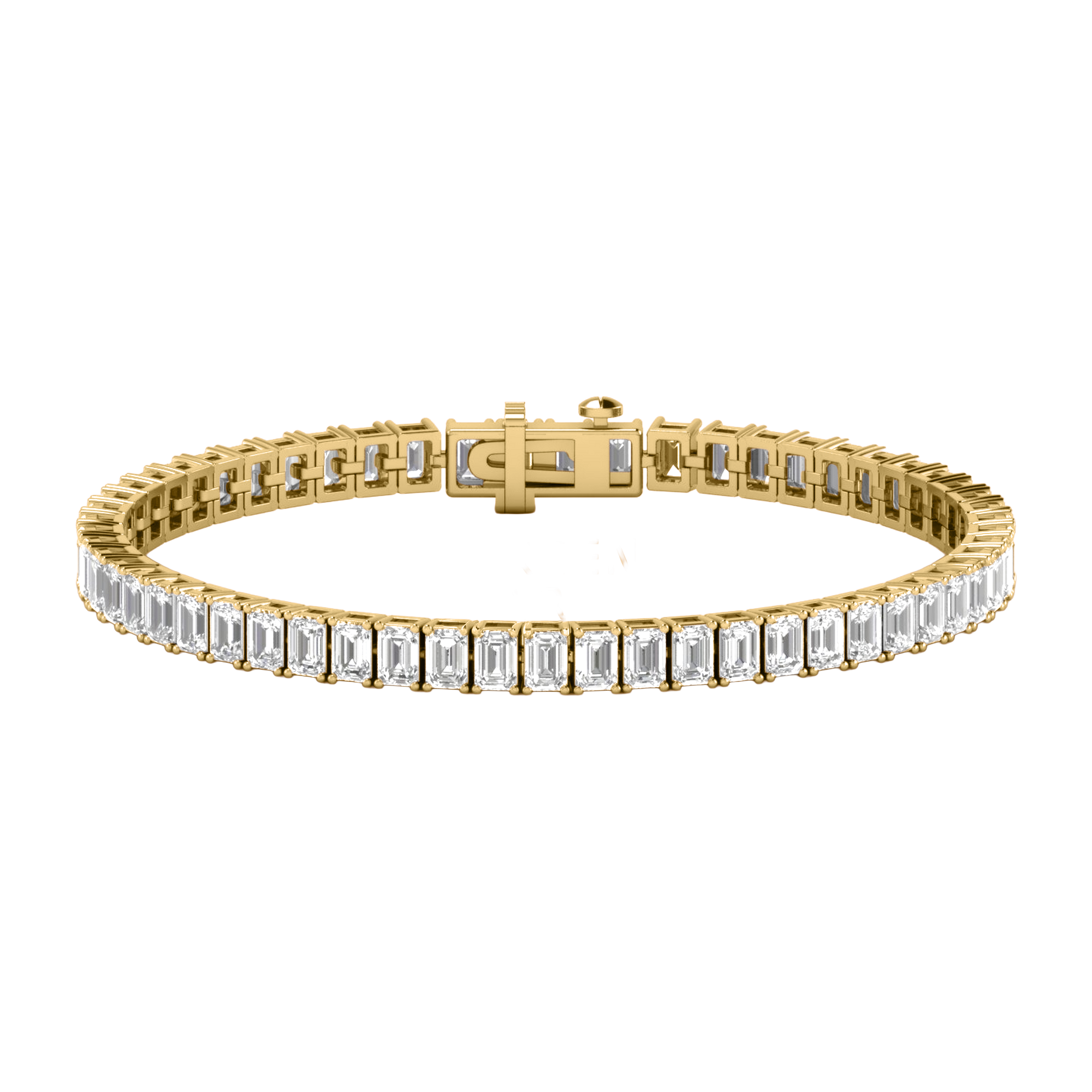 Lizzy Diamanten Tennisarmband Emerald - 7ct tot 22.5ct