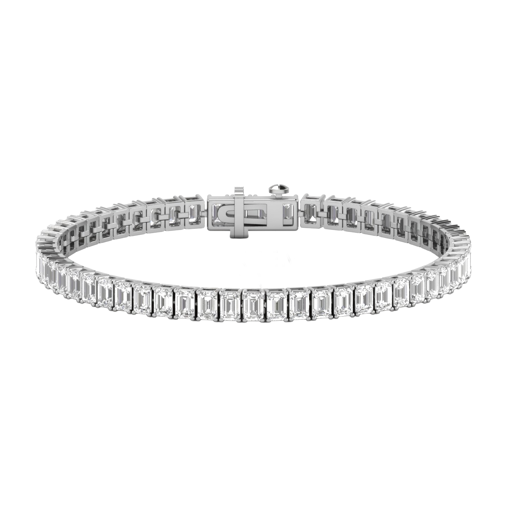 Lizzy Diamanten Tennisarmband Emerald - 7ct tot 22.5ct