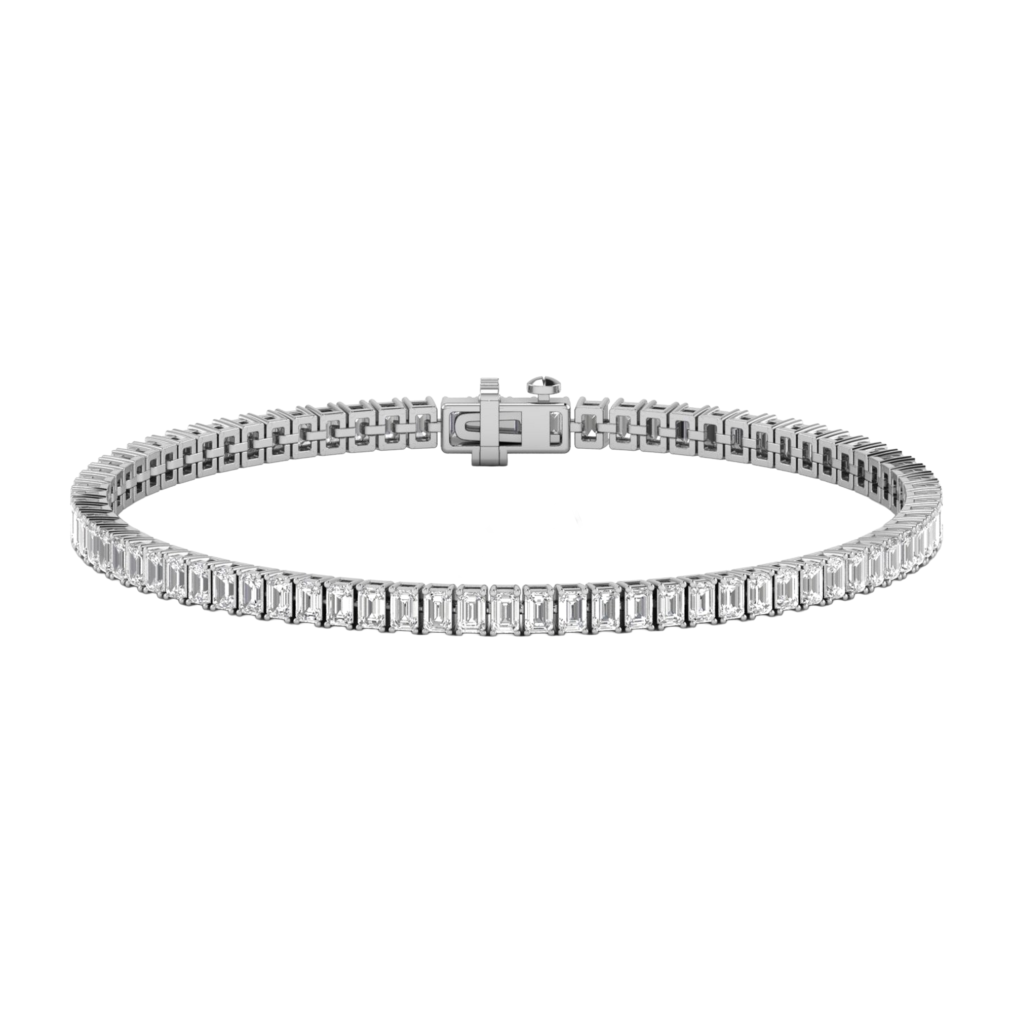 Lizzy Diamanten Tennisarmband Emerald - 7ct tot 22.5ct