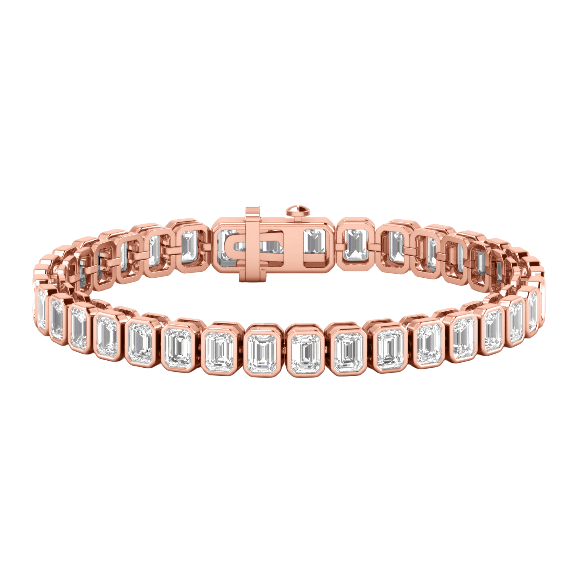 Leanne Diamanten Tennisarmband Emerald - 5ct tot 19ct