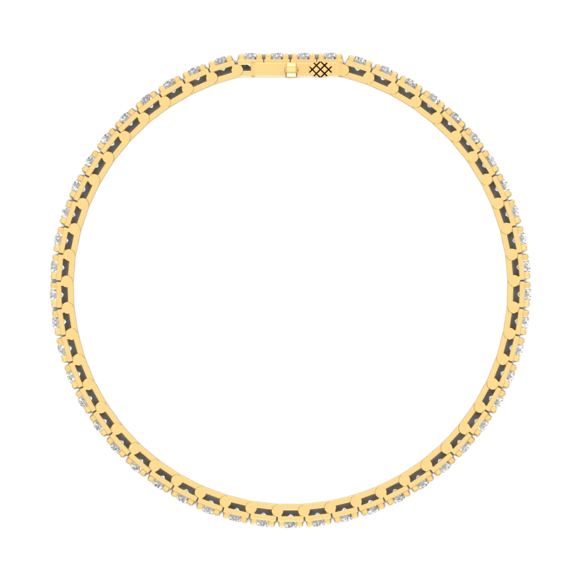 Armband von 3 bis 12 Karat mit Hauptstein in Rundform