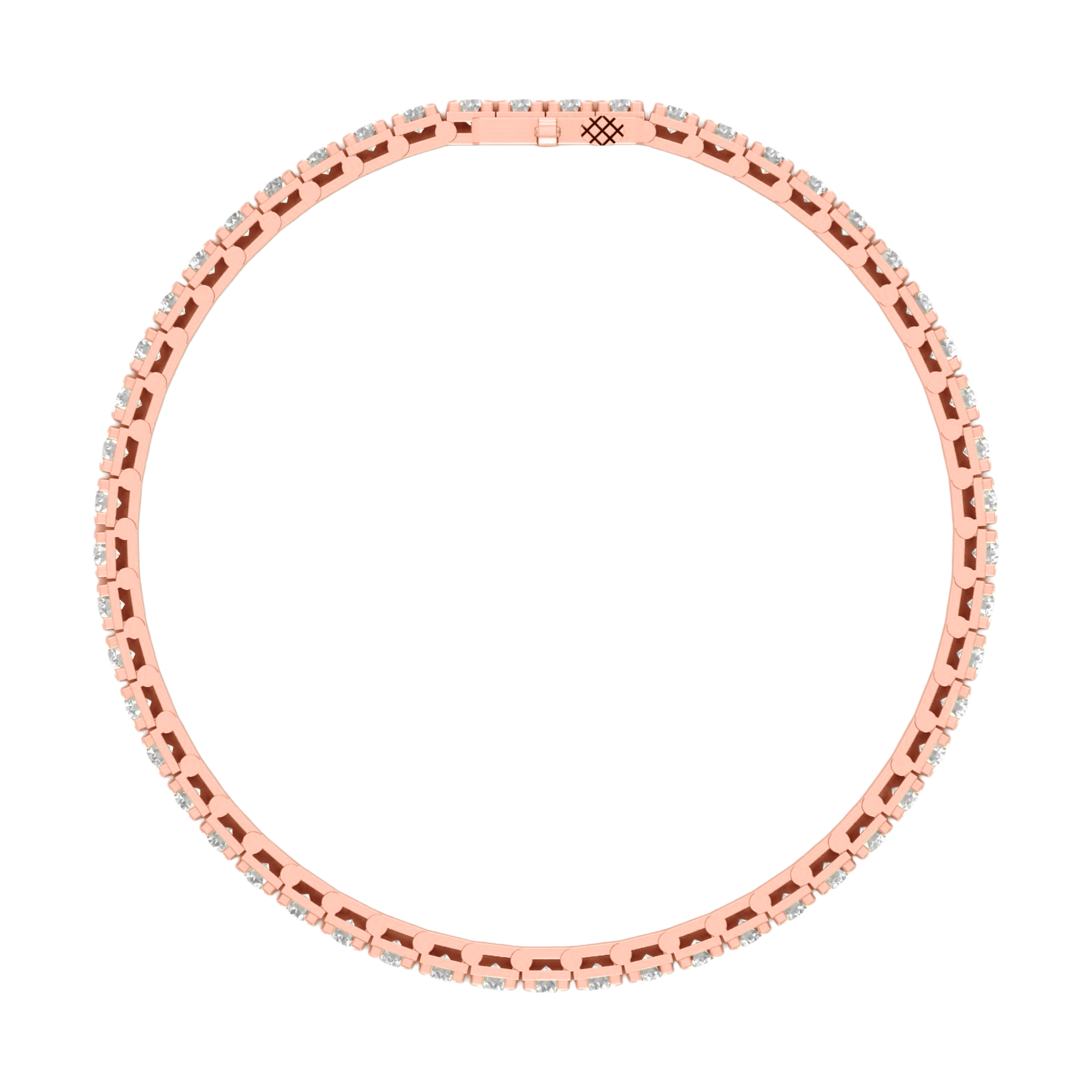 Armband von 3 bis 12 Karat mit Hauptstein in Rundform