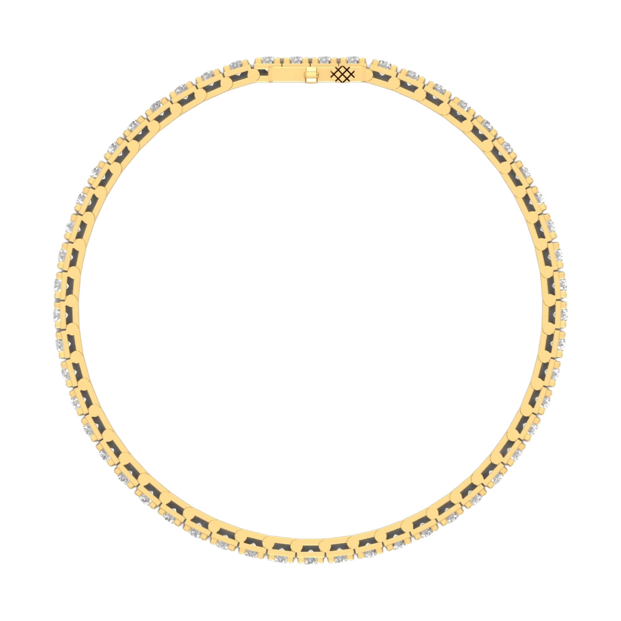 Armband von 3 bis 12 Karat mit Hauptstein in Rundform