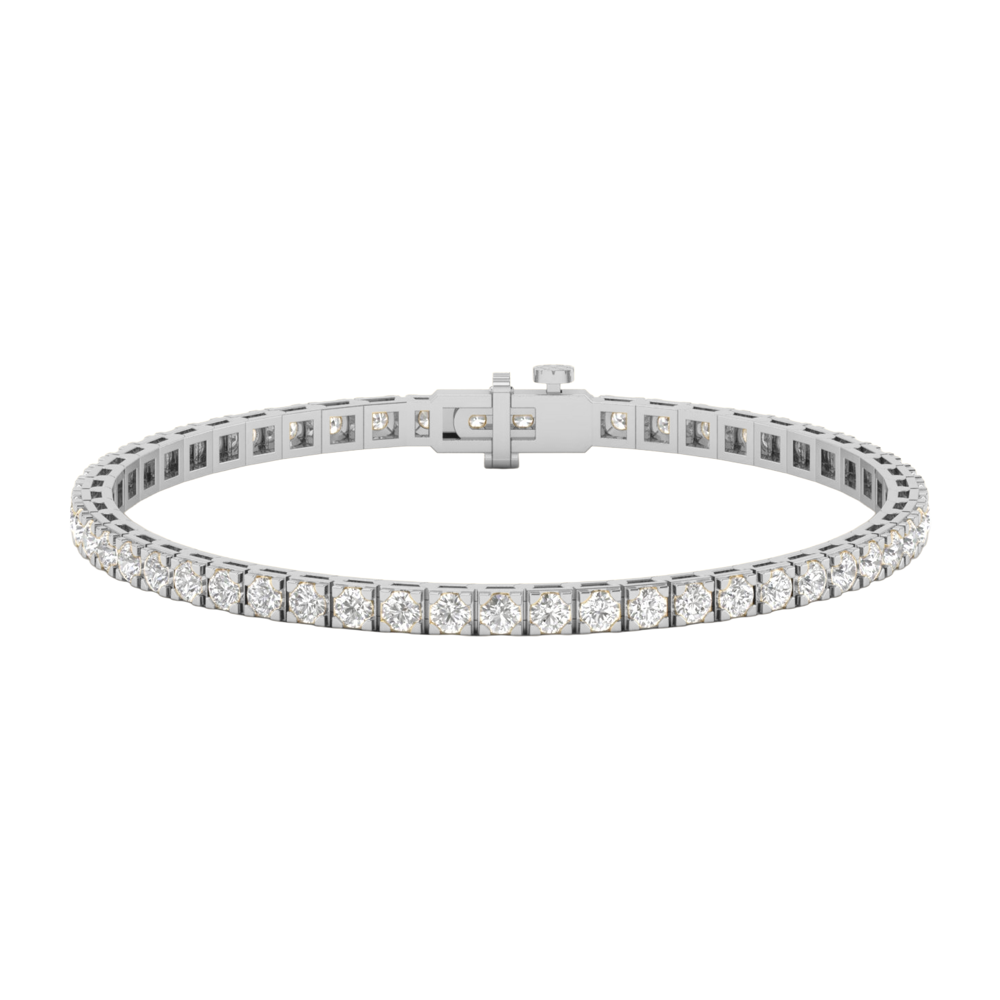 Armband von 3 bis 12 Karat mit Hauptstein in Rundform