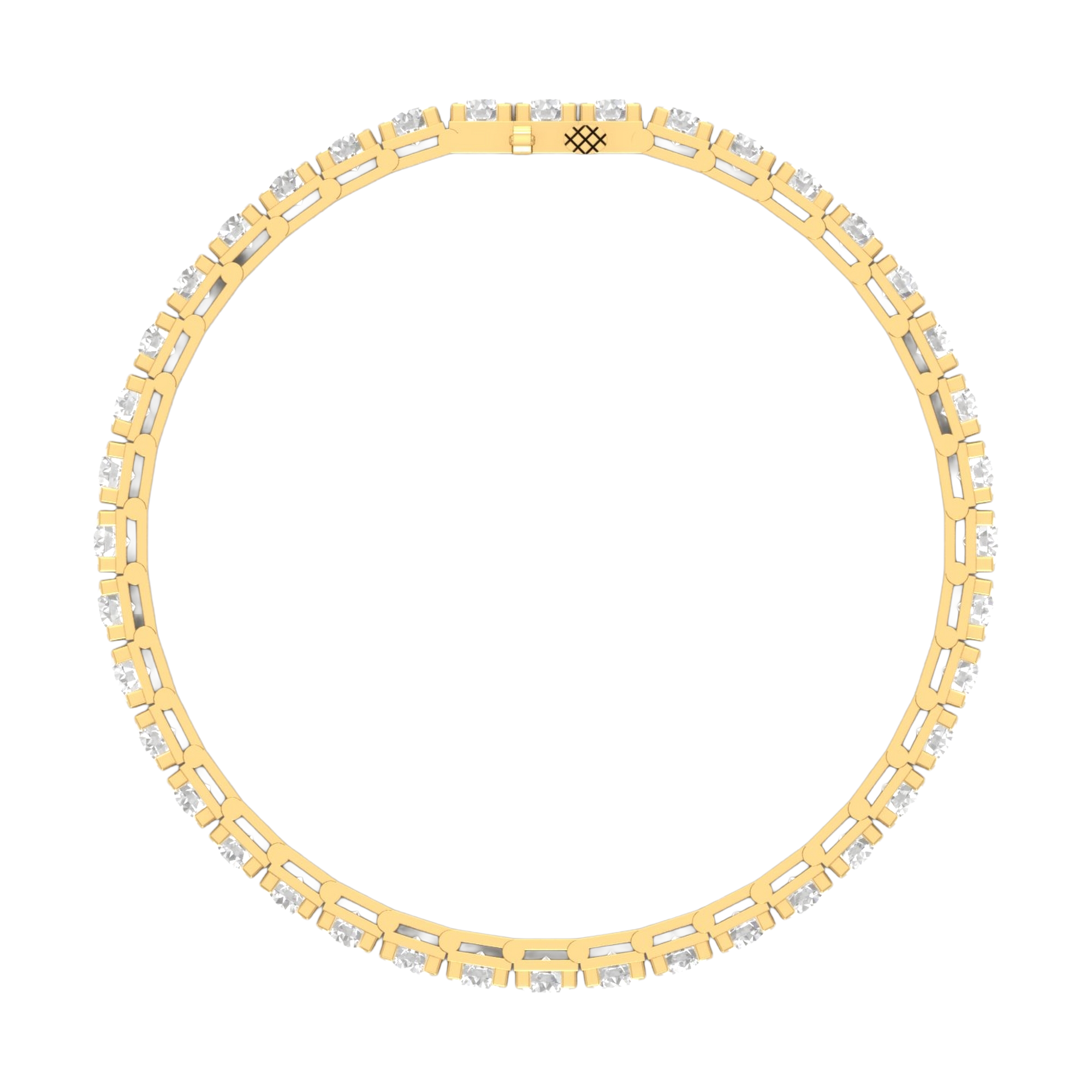 Armband von 3 bis 12 Karat mit Hauptstein in Rundform