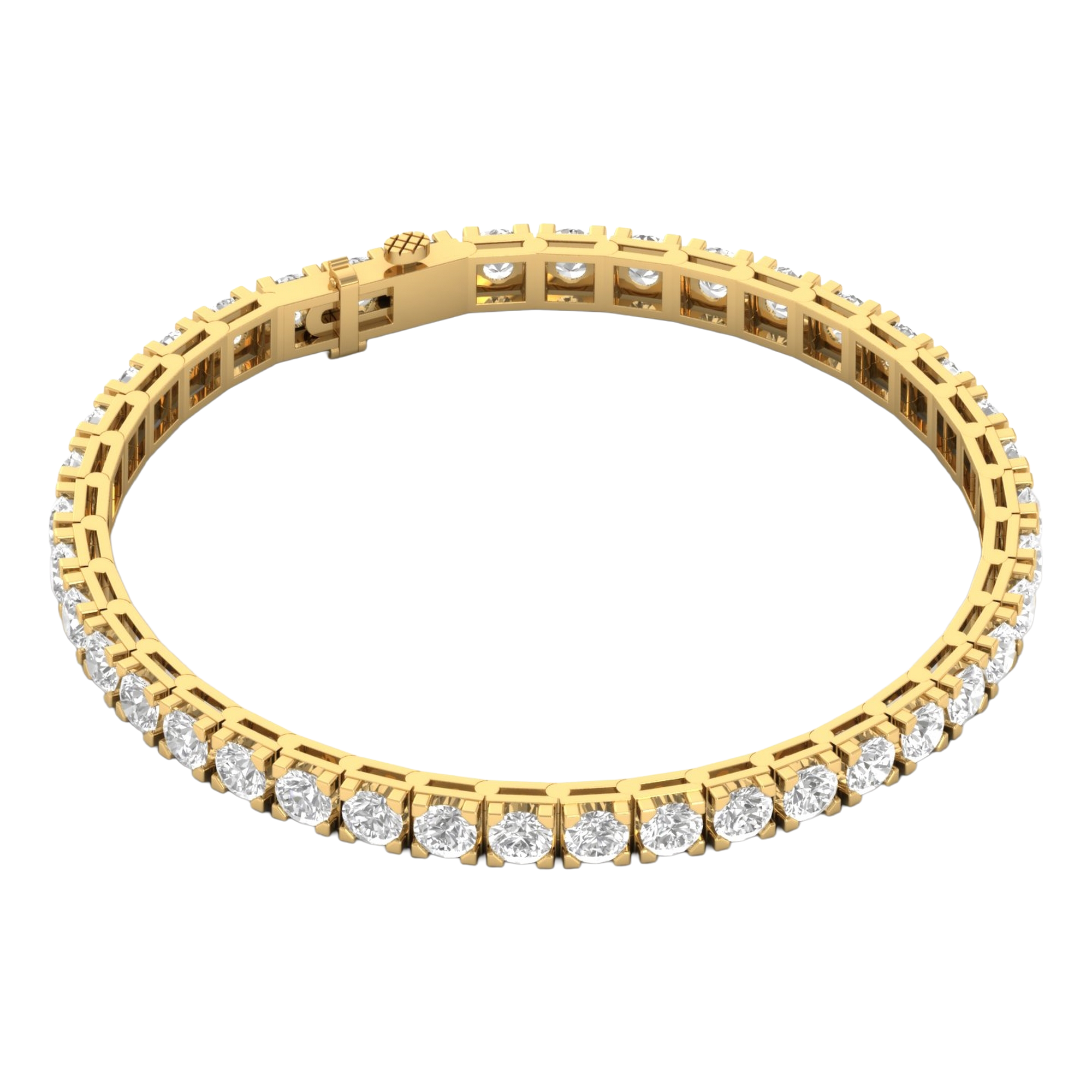 Armband von 3 bis 12 Karat mit Hauptstein in Rundform