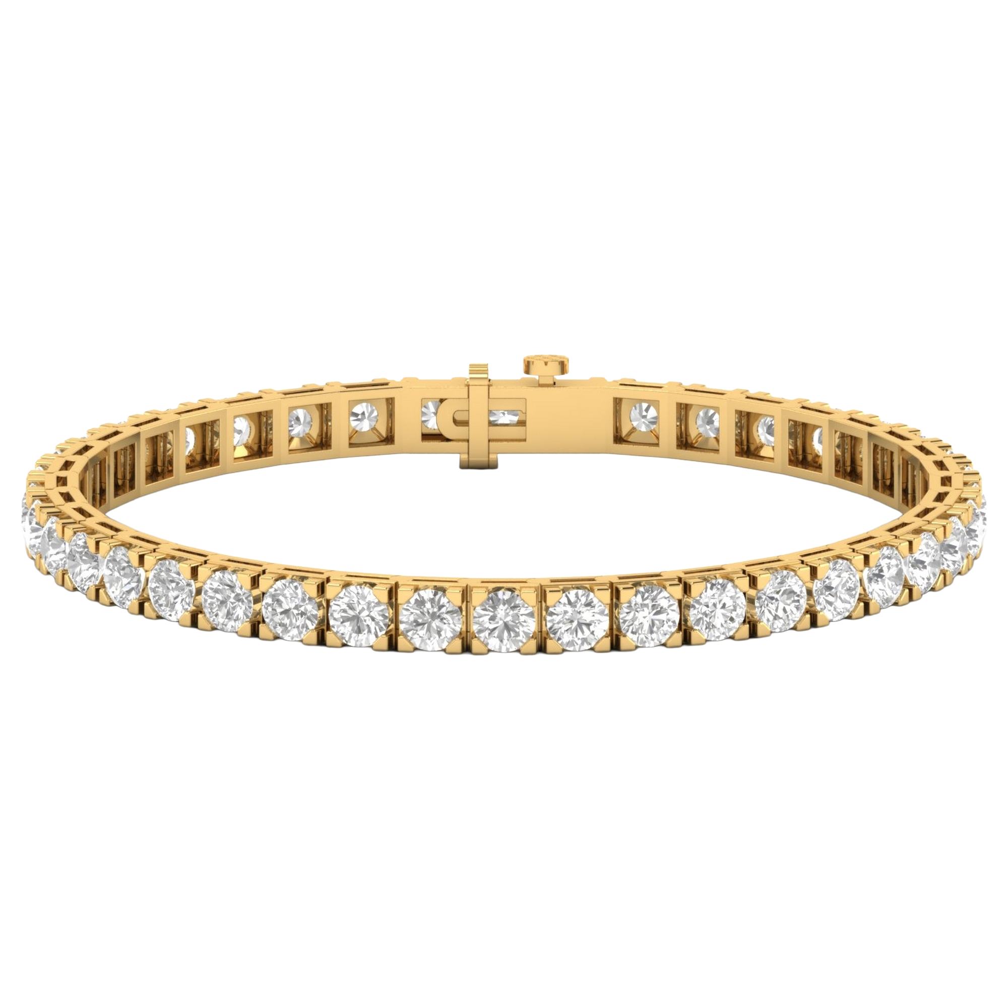 Armband von 3 bis 12 Karat mit Hauptstein in Rundform