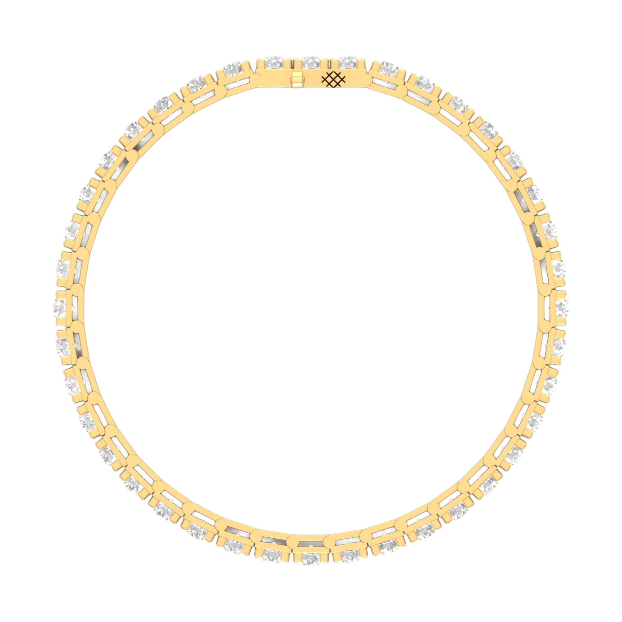 Armband von 3 bis 12 Karat mit Hauptstein in Rundform