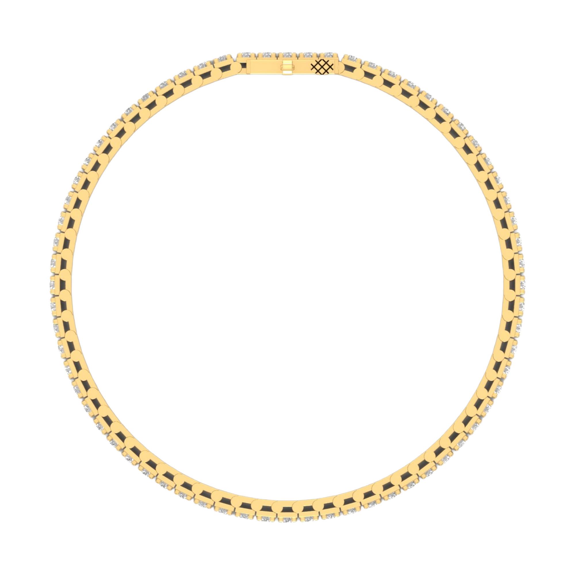 Armband von 3 bis 12 Karat mit Hauptstein in Rundform